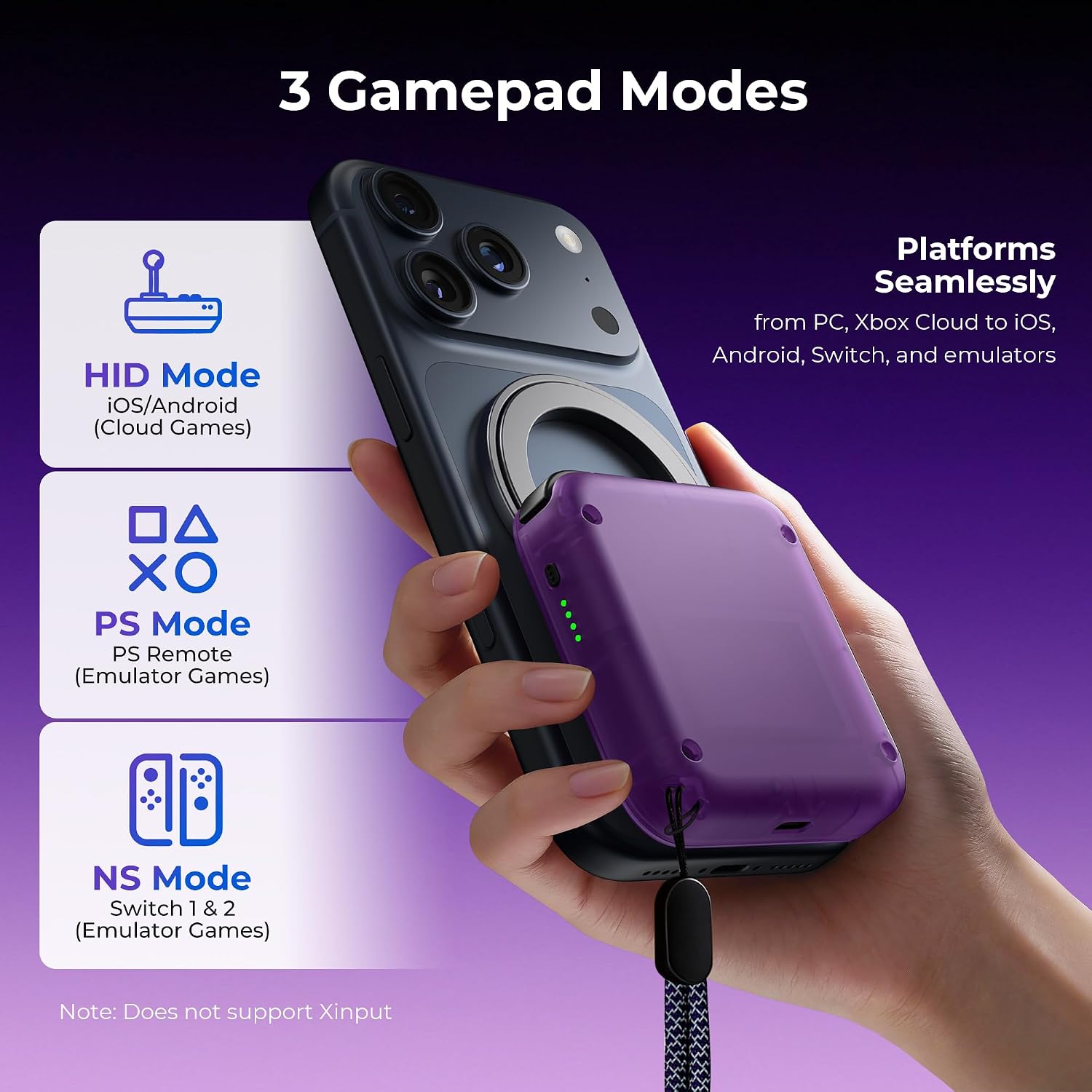 Thumbnail 6 de abxylute M4 Snap-On Mobile Gaming Controller for Android & iPhone