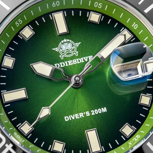 Detalle de ADDIESDIVE AD2089, montre de plongée à quartz 200 m, lunette céramique