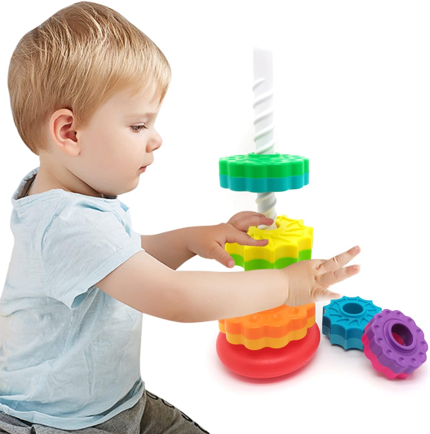 Thumbnail 5 de LUCKFUTURE Spinning Stacking Toy for Toddlers ๐ฒ