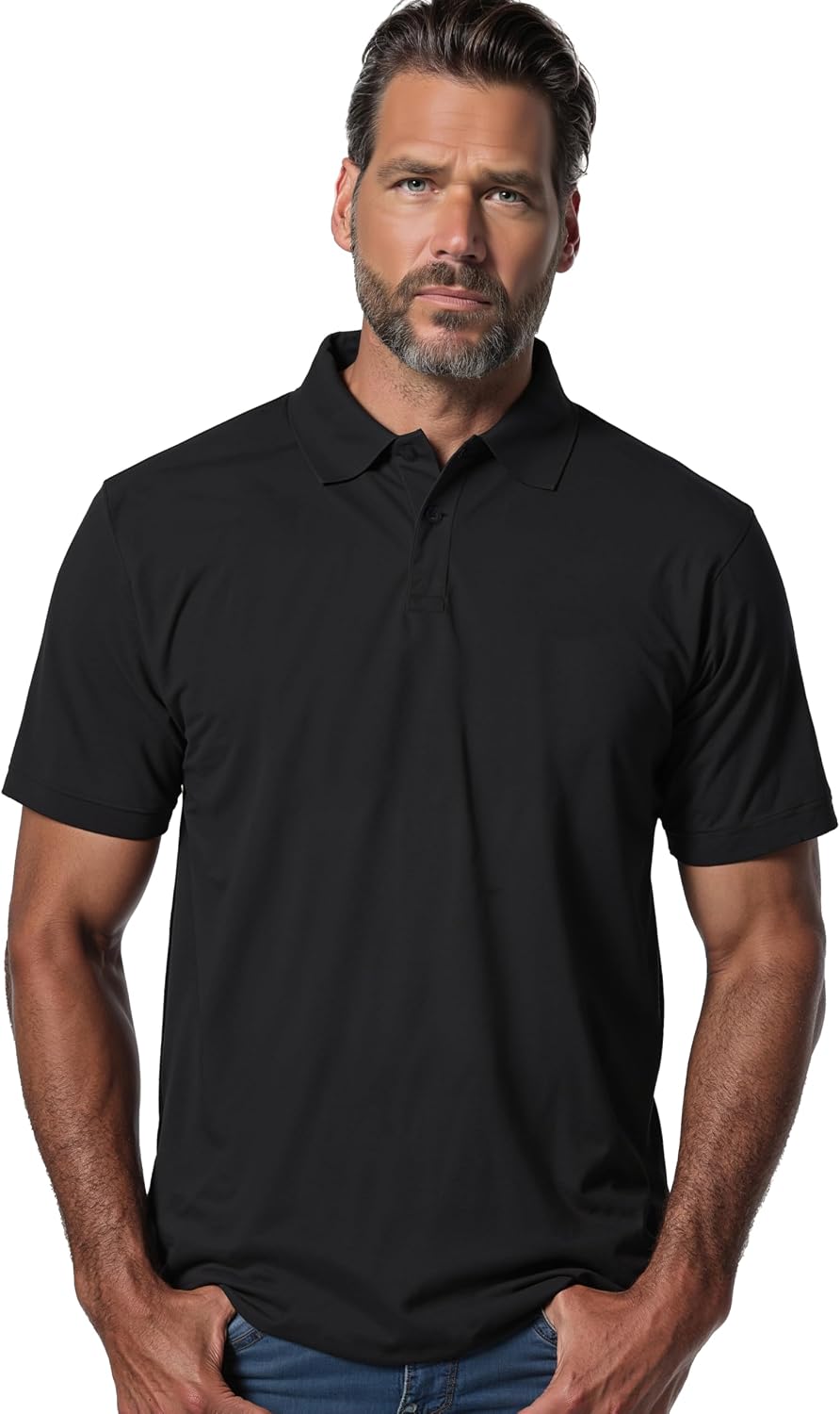 Detalle de JP 1880 Herren Poloshirt Großgrößen – Piqué, Halbarm, Basic, L–8XL (702560)
