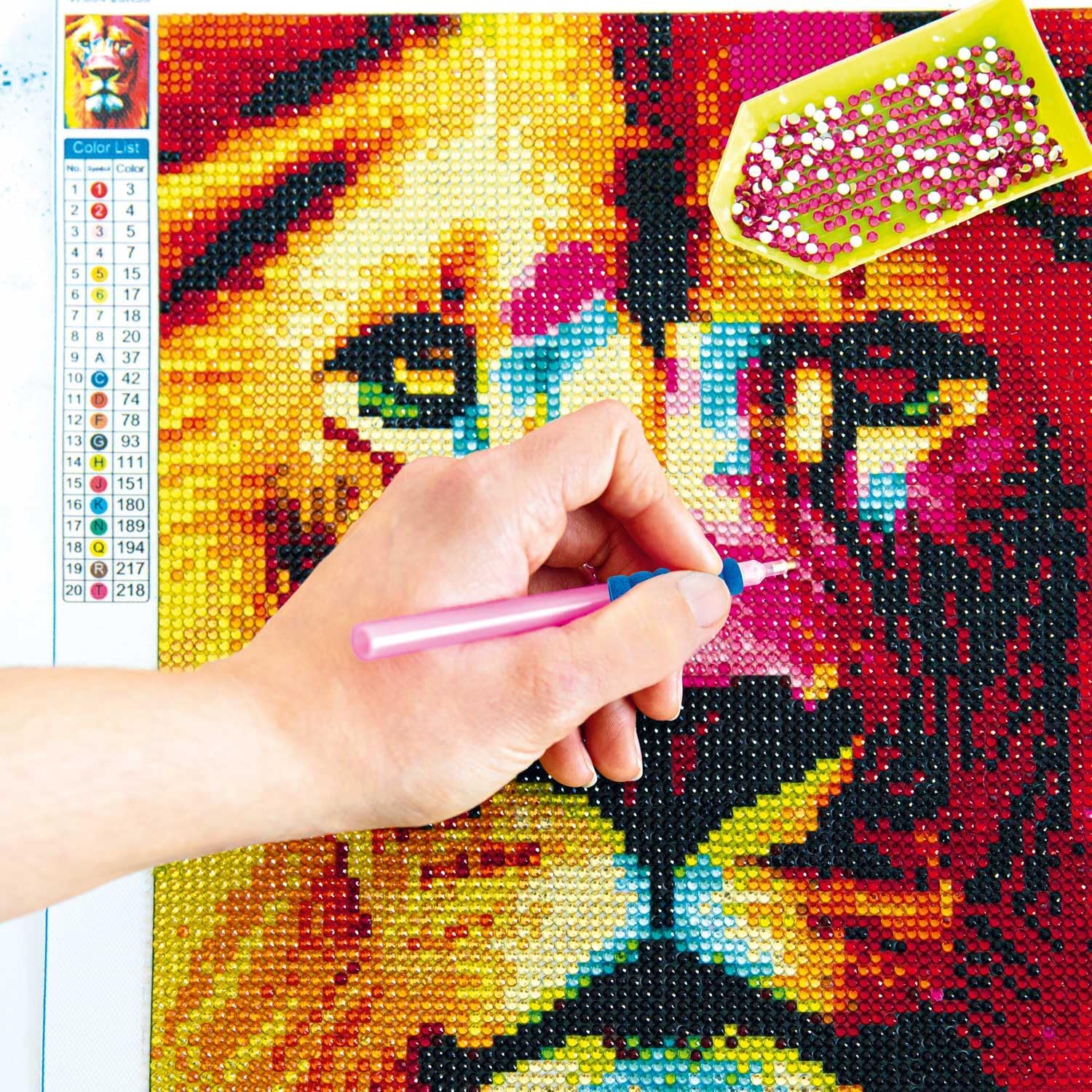 Thumbnail 2 de CRAZE DIAMONDZ LION kit diamante 25x35 cm 🎨