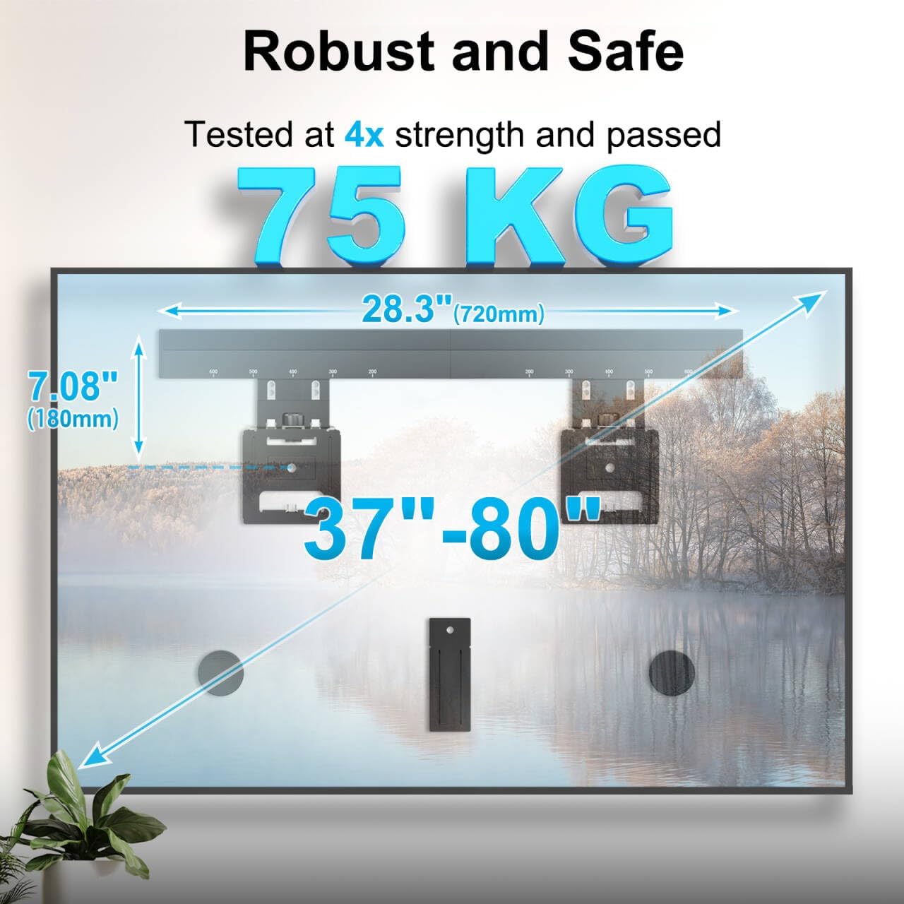 Detalle de Ultra Slim TV Wall Bracket — IMtKotW for 37–80 inch TVs