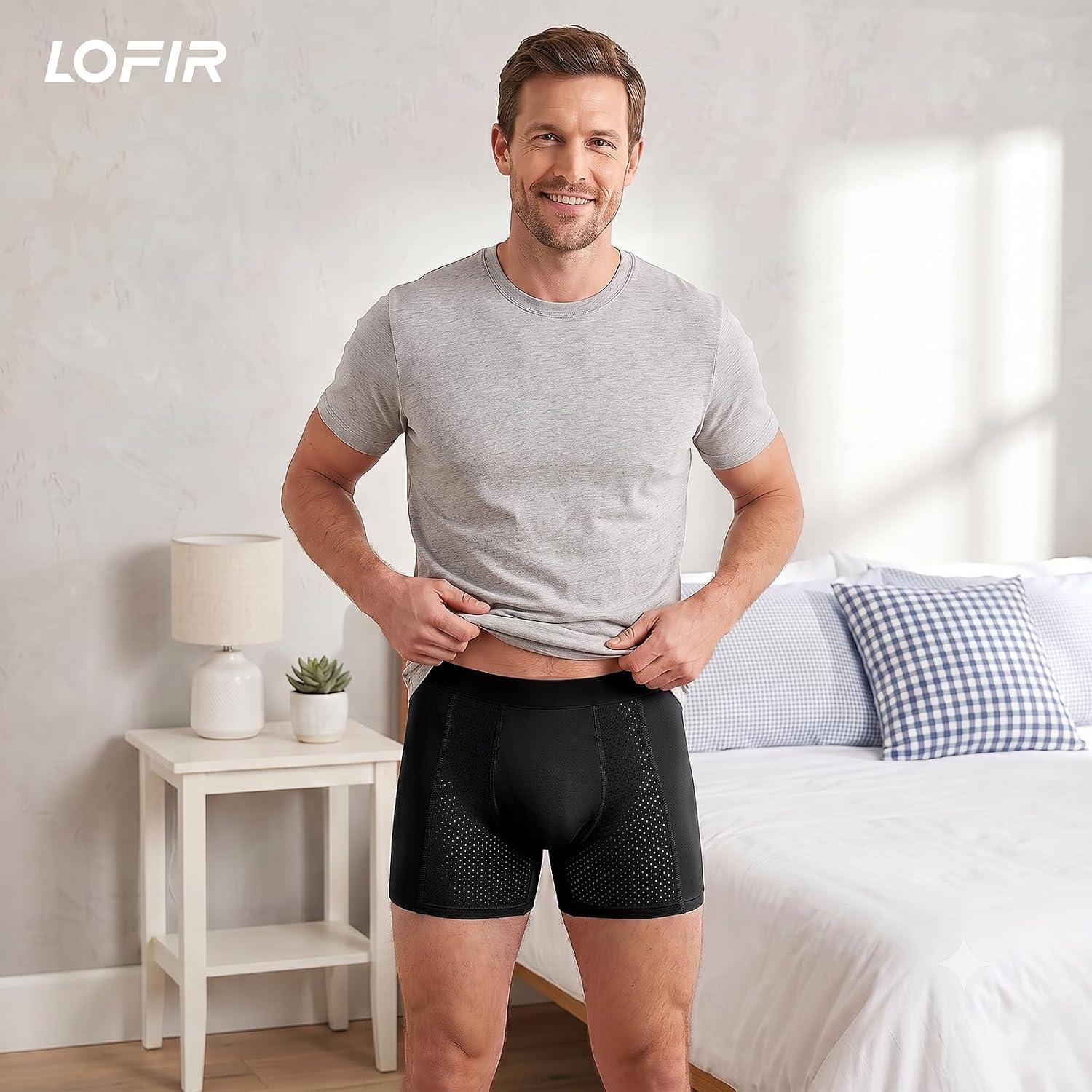 Thumbnail 6 de LOFIR LON1380-M-P-BK3P-2XL incontinentieboxershorts, wasbaar, 200 ml, 3 stuks