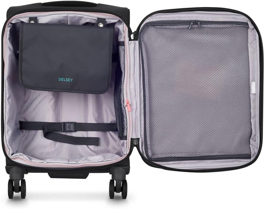 Detalle 2 de DELSey PARIS Helium DLX: Valigia Cabina Morbida Estensibile 55x35x28 cm, 42 L