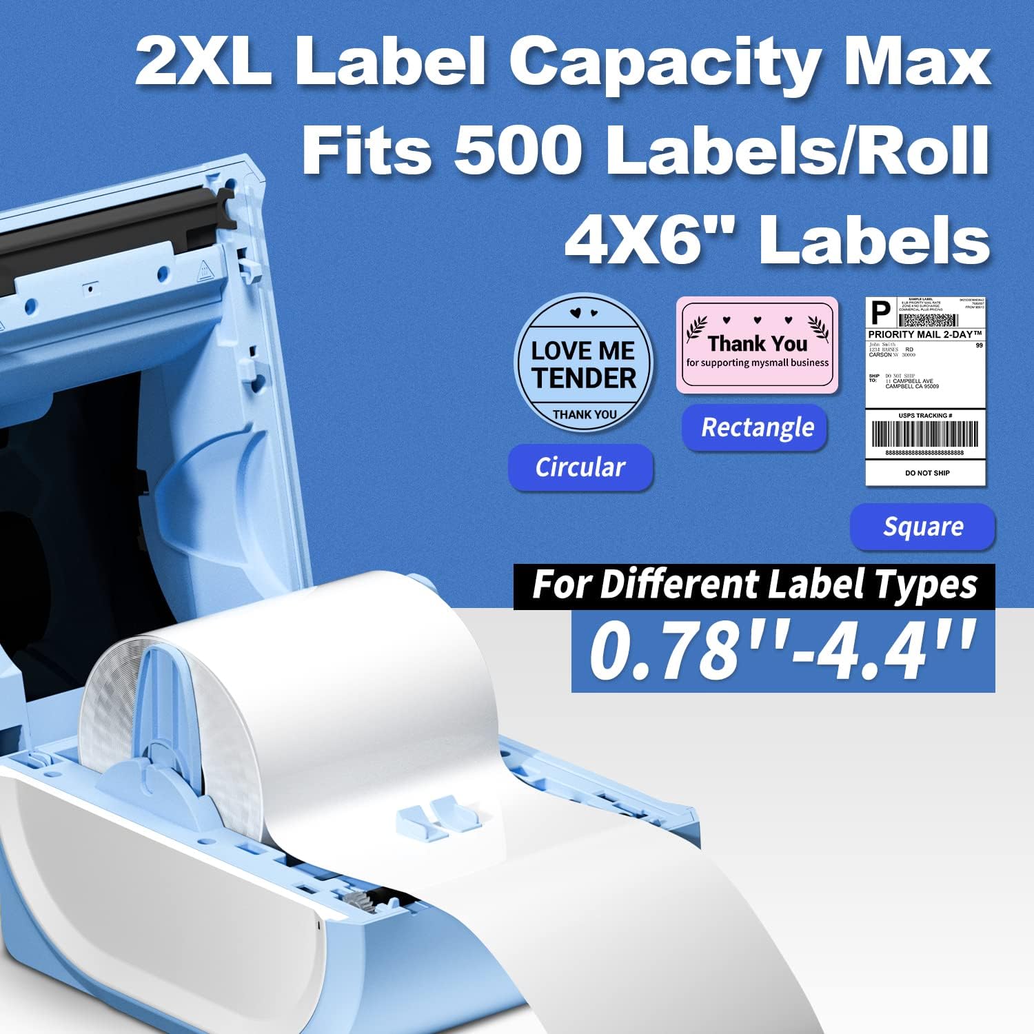Thumbnail 1 de Phomemo shipping label printer D520-BT