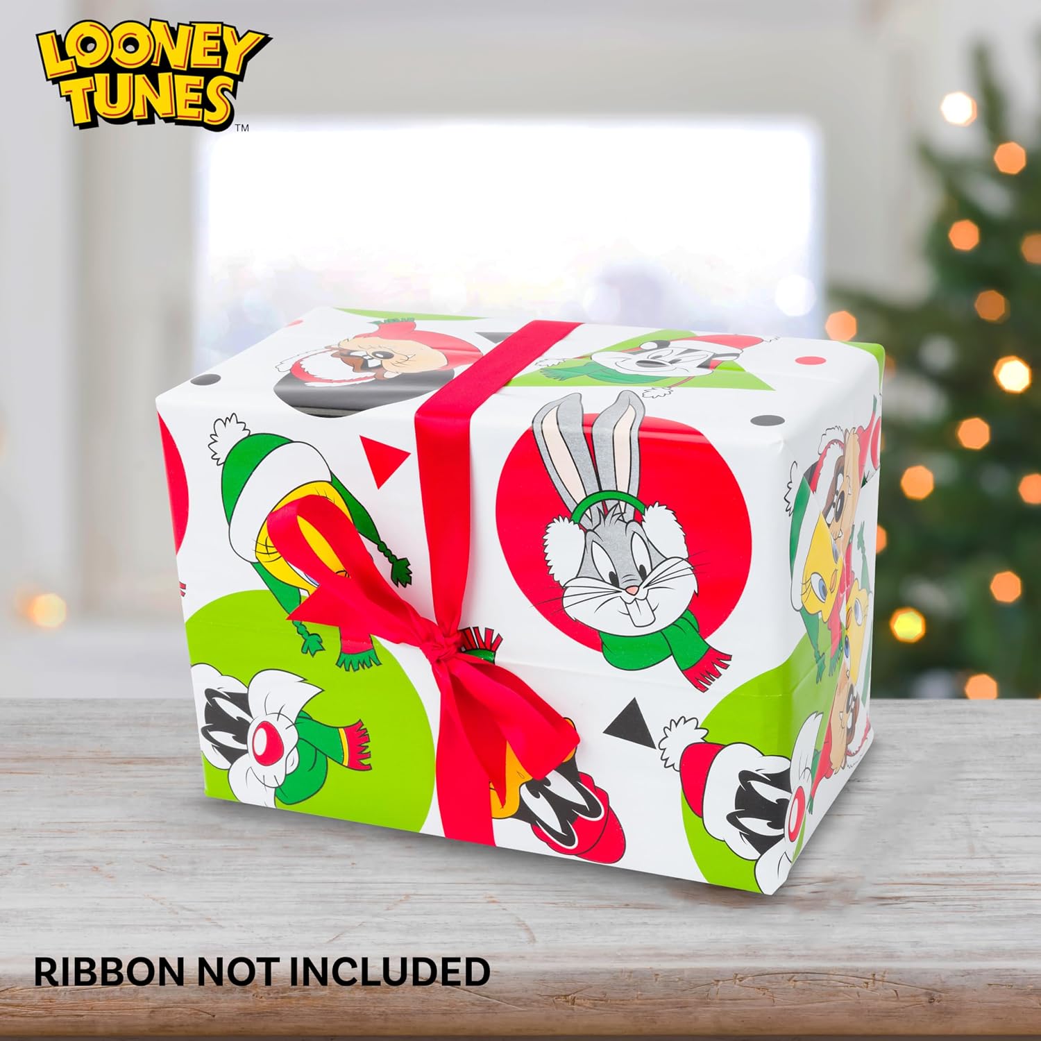 Thumbnail 4 de Silver Buffalo Looney Tunes Wrapping Paper 12-Count