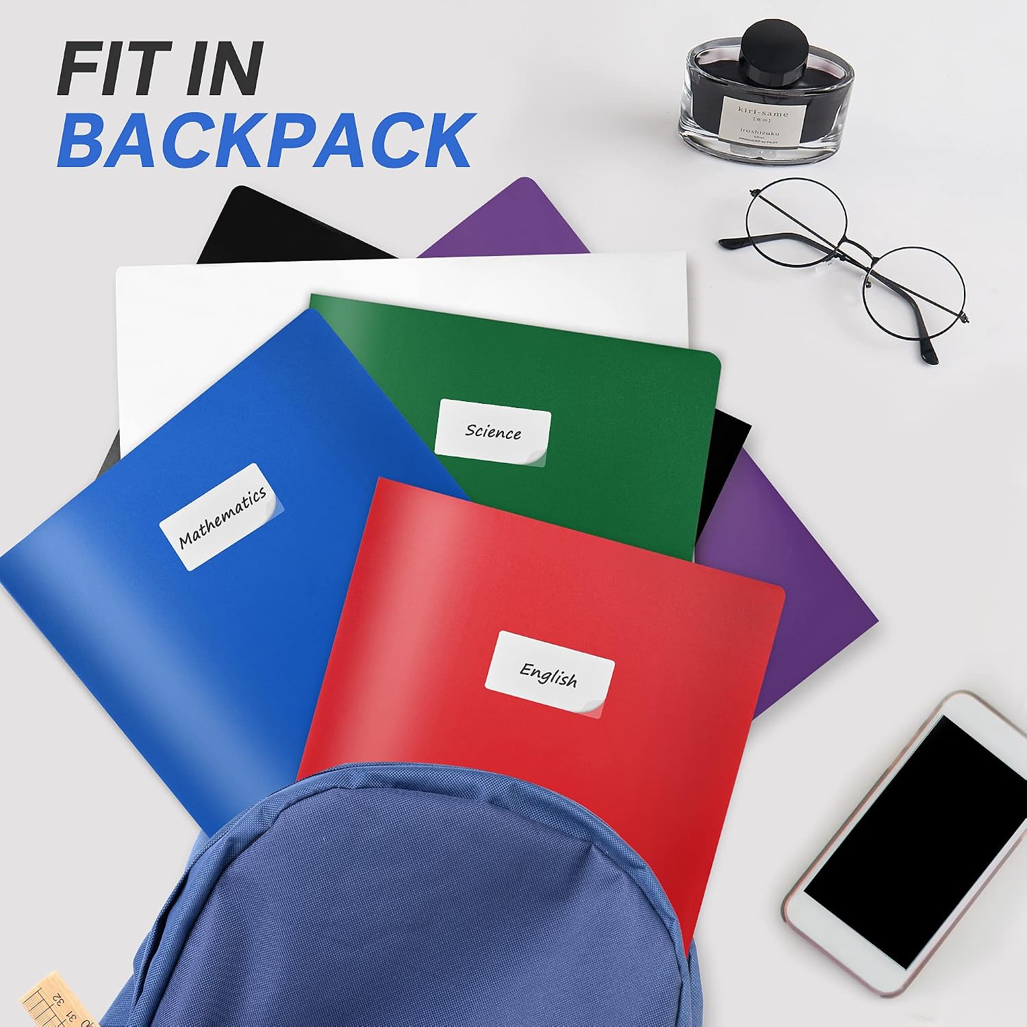 Detalle 1 de Sooez Pocket Folders 7-Pack