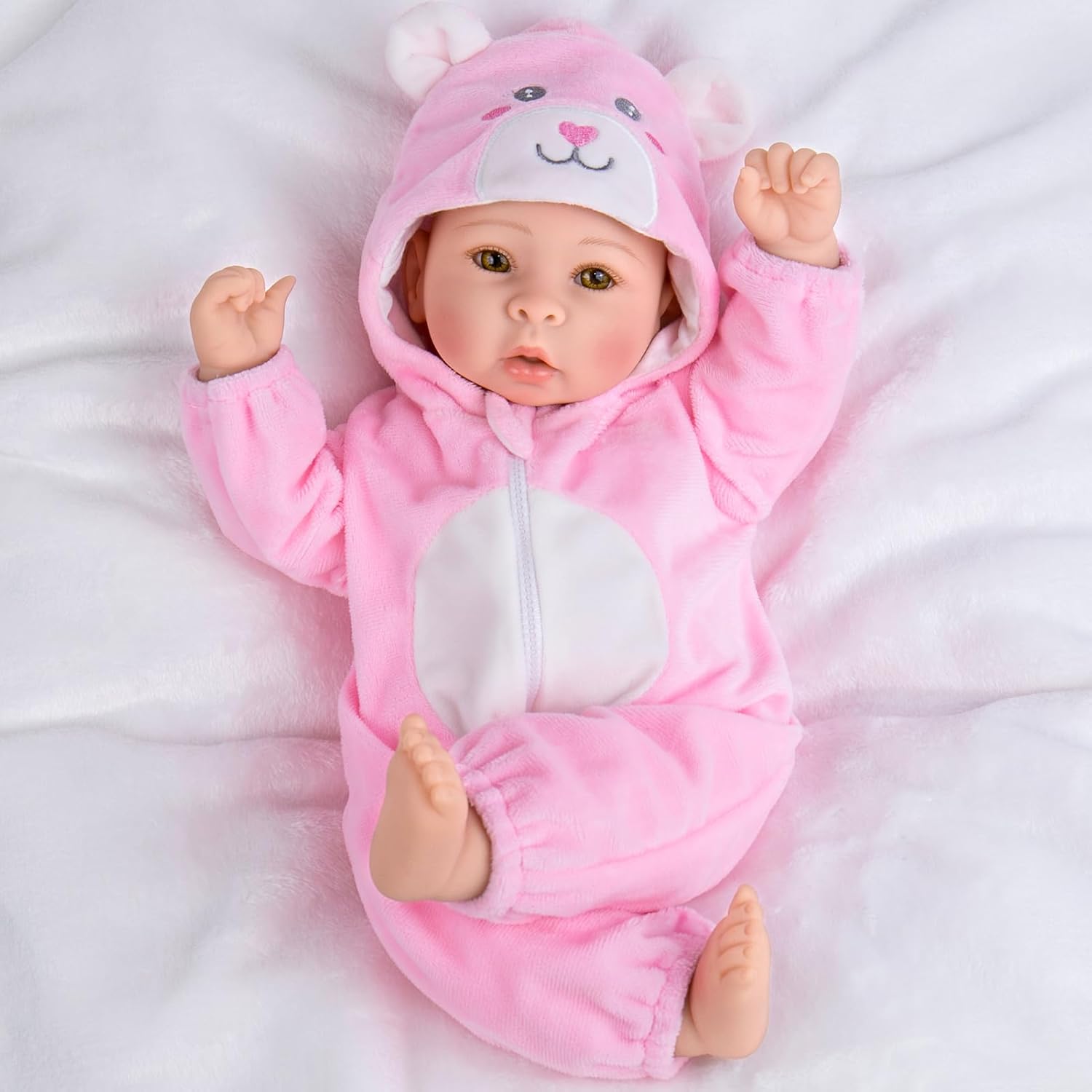 Thumbnail 1 de Aori 17-inch Realistic Baby Doll with Soft Body, Feeding Kit Included