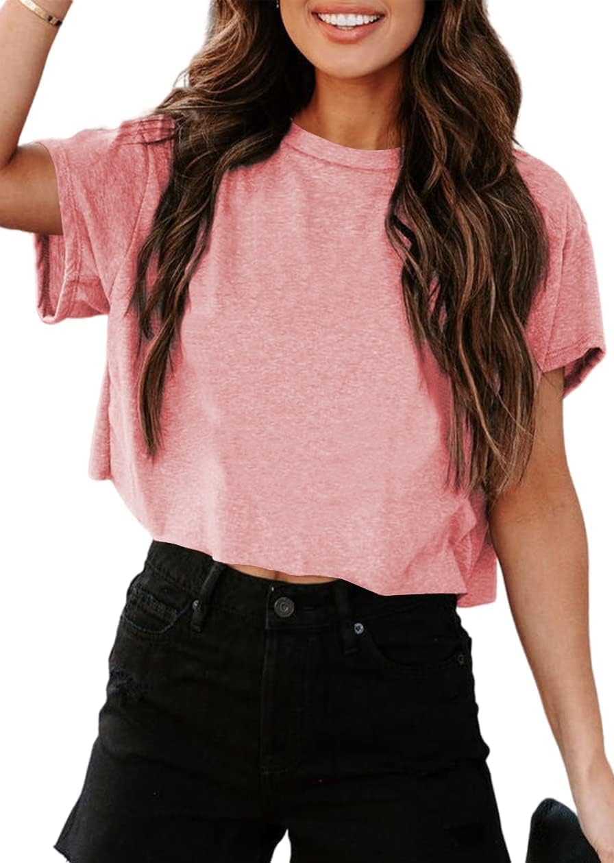 Thumbnail 6 de Tankaneo Crop Tops Damen Oversize Sport Oberteile – lockeres Sommer-T-Shirt