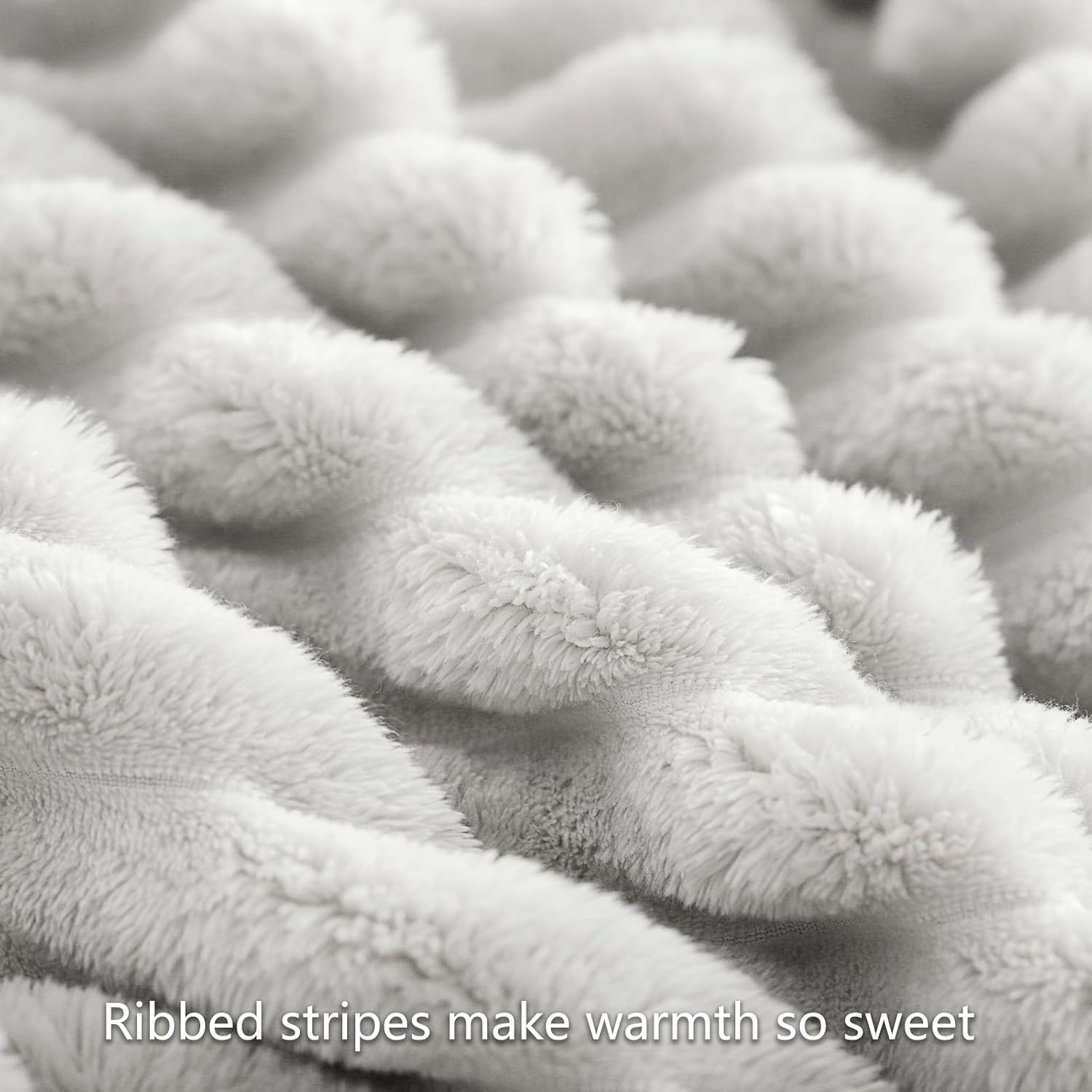 Detalle 2 de RUIKASI Kuscheldecke 220 × 240 cm – Flauschig Hellbeige, OEKO-TEX zertifiziert