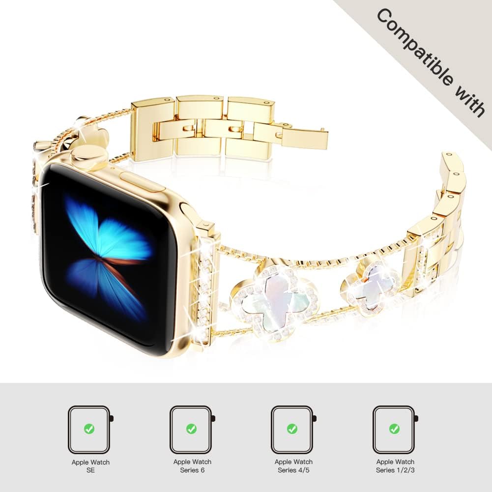 Thumbnail 5 de Musk-MSKR Diamond Metal Band for Apple Watch