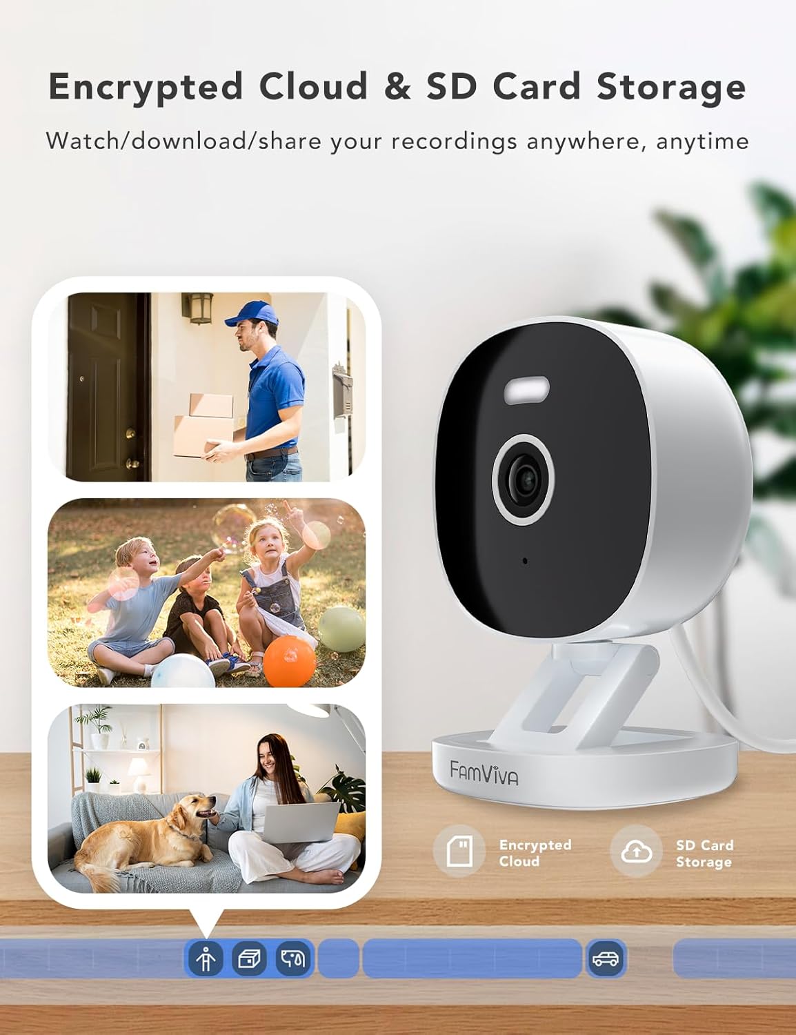 Detalle de FAMVIVA 2K Security Camera 2K