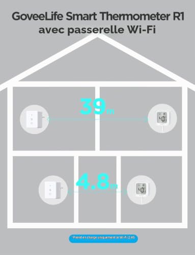 Thumbnail 7 de GoveeLife Thermomètre frigo WiFi avec app et alarme – 1 capteur