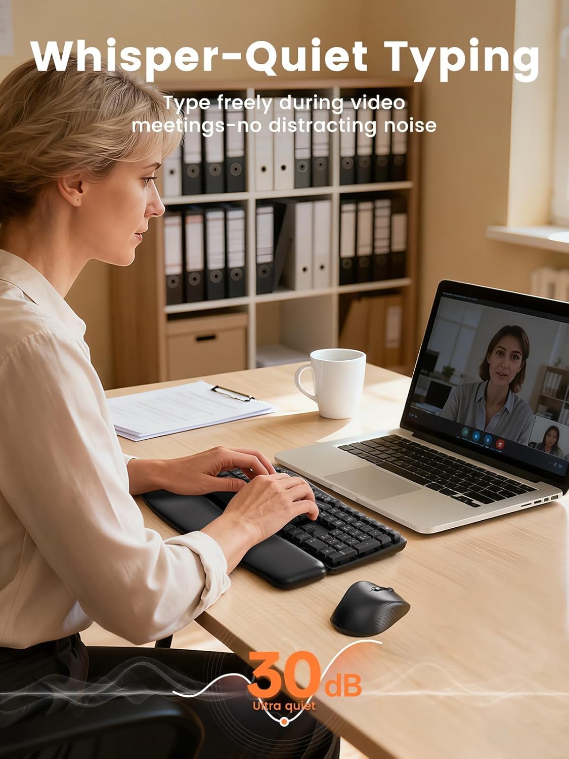 Thumbnail 2 de SABLUTE Wave keyboard 30 dB wireless set