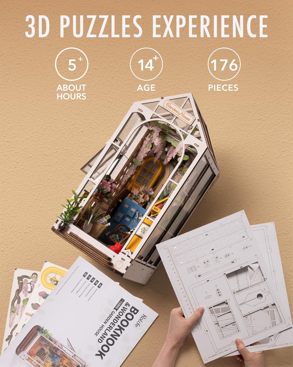 Thumbnail 5 de Rolife Book Nook kit miniature 176 pièces