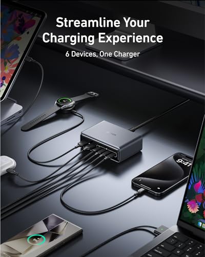 Detalle 2 de Anker Prime 200W 6-Port GaN Charging Station: a practical multi-device USB-C charger