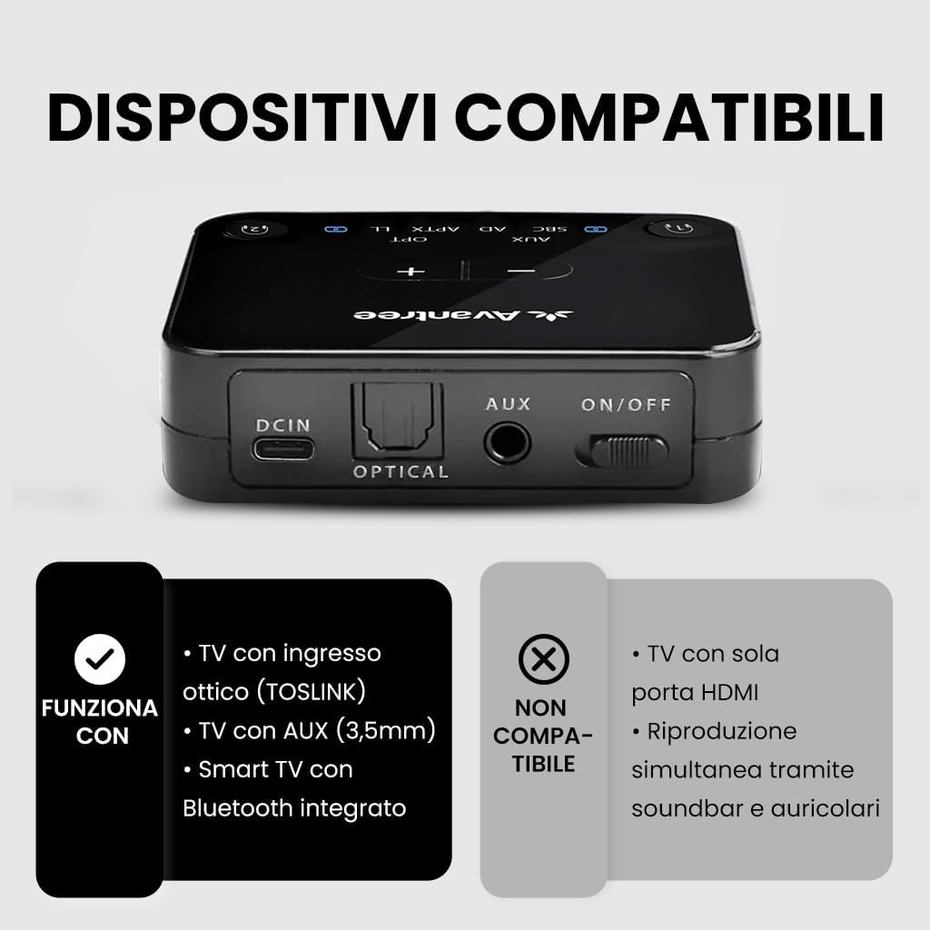 Thumbnail 2 de Avantree HT41866-Q Cuffie wireless per TV
