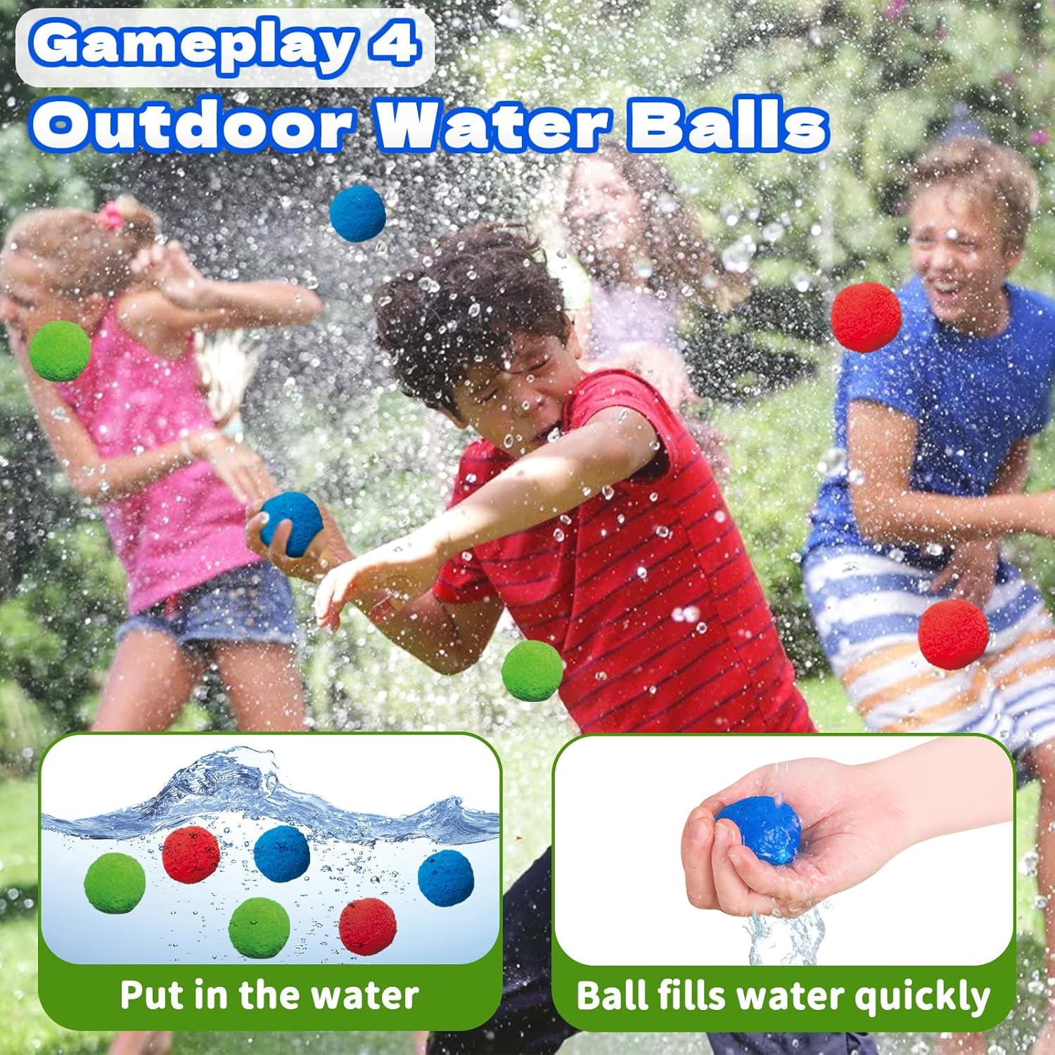 Thumbnail 4 de Intoypad 4-in-1 Water Sprinkler & Baseball Play Set (crocodile sprinkler, bat, balls, water balloons)