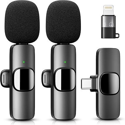 Detalle de YRF Micrófono Inalámbrico de Solapa para iPhone y Android 🎙