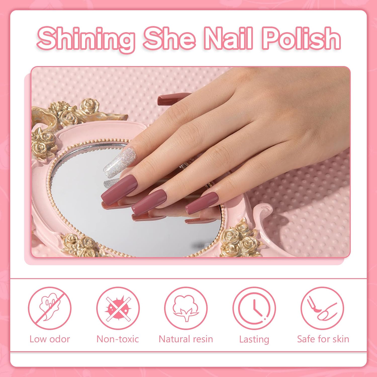 Thumbnail 3 de Shining She UV-Nagellack-Set mit 10 Farben (Glitter) – 8 ml pro Flasche, Soak-Off-Gel für LED/UV