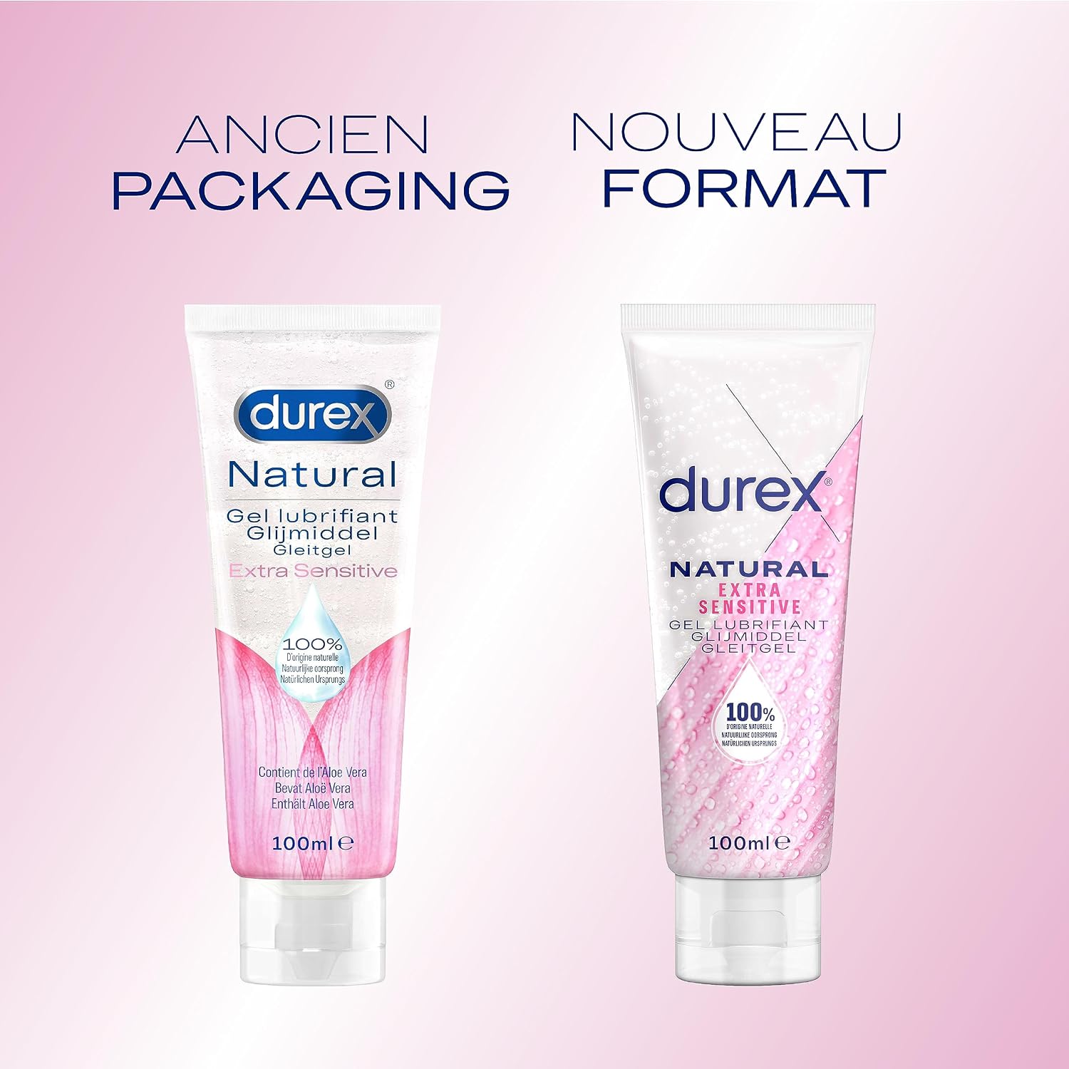 Detalle de Durex Gel Lubrifiant Naturel Extra Sensitive à l’Aloe Vera – 100 ml