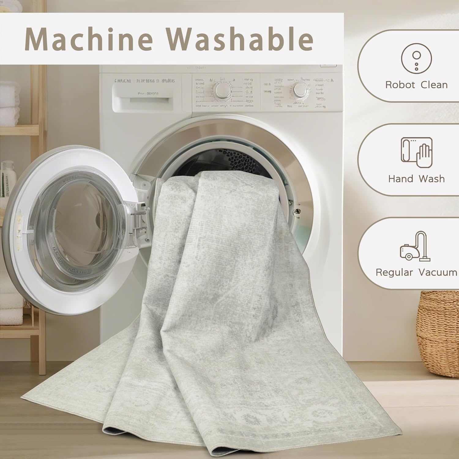 Detalle de Washable Area Rug 6x9