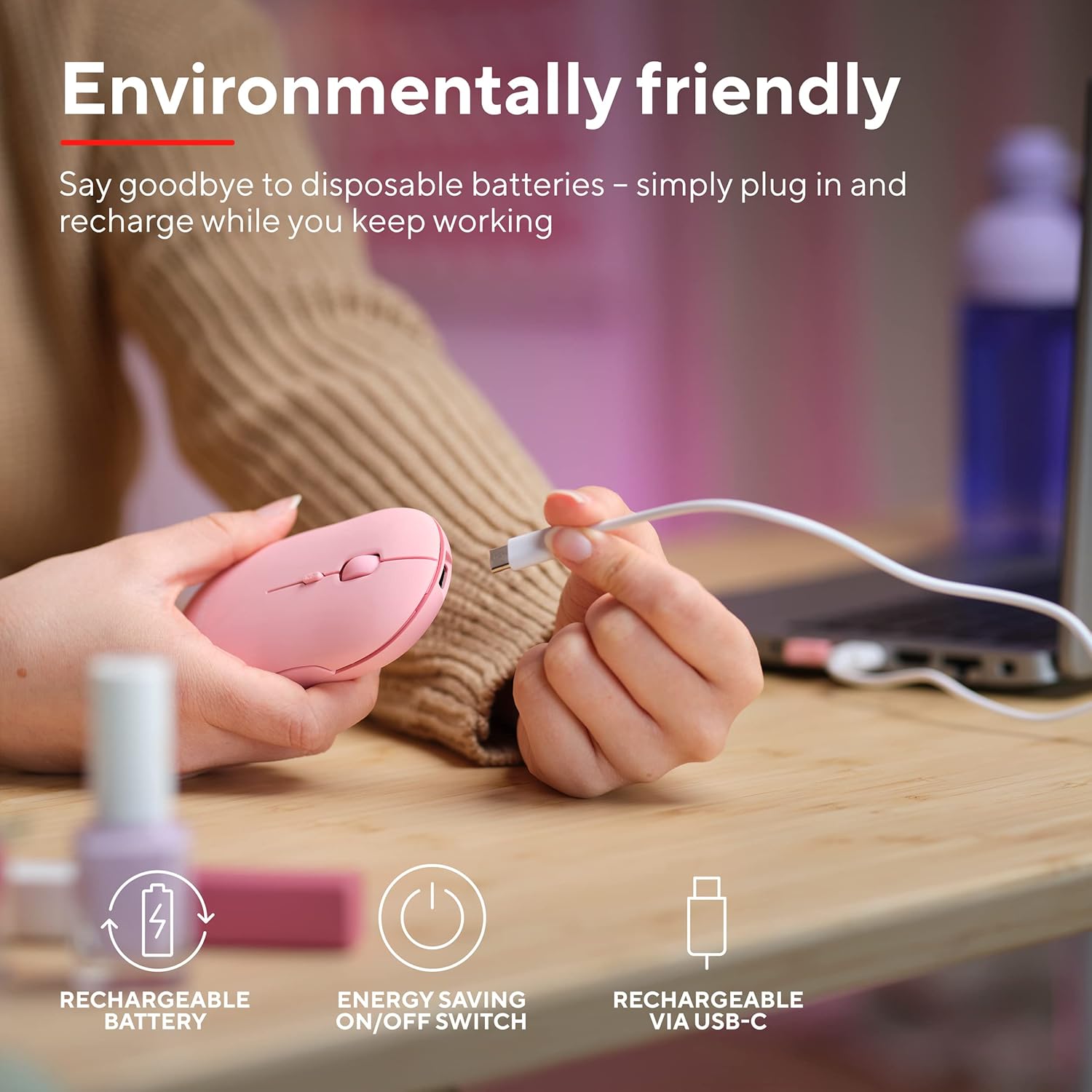 Thumbnail 4 de Trust Puck Ratón Inalámbrico Recargable Bluetooth 2.4 GHz 💻