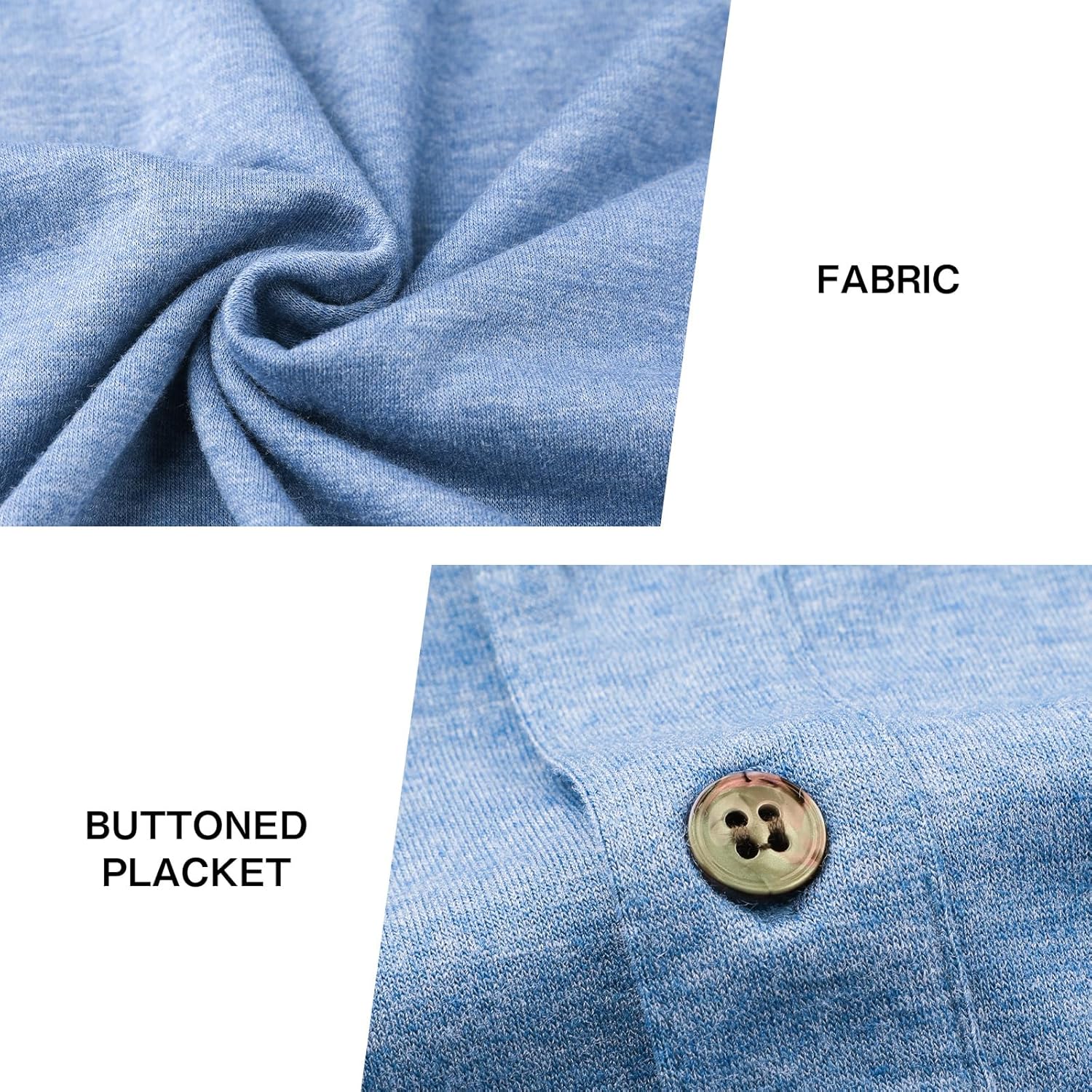 Thumbnail 5 de Comilaka Herren-Poloshirt Kurzarm mit Knopfleiste & Fronttasche – bequemes Golf- und Freizeit-Shirt