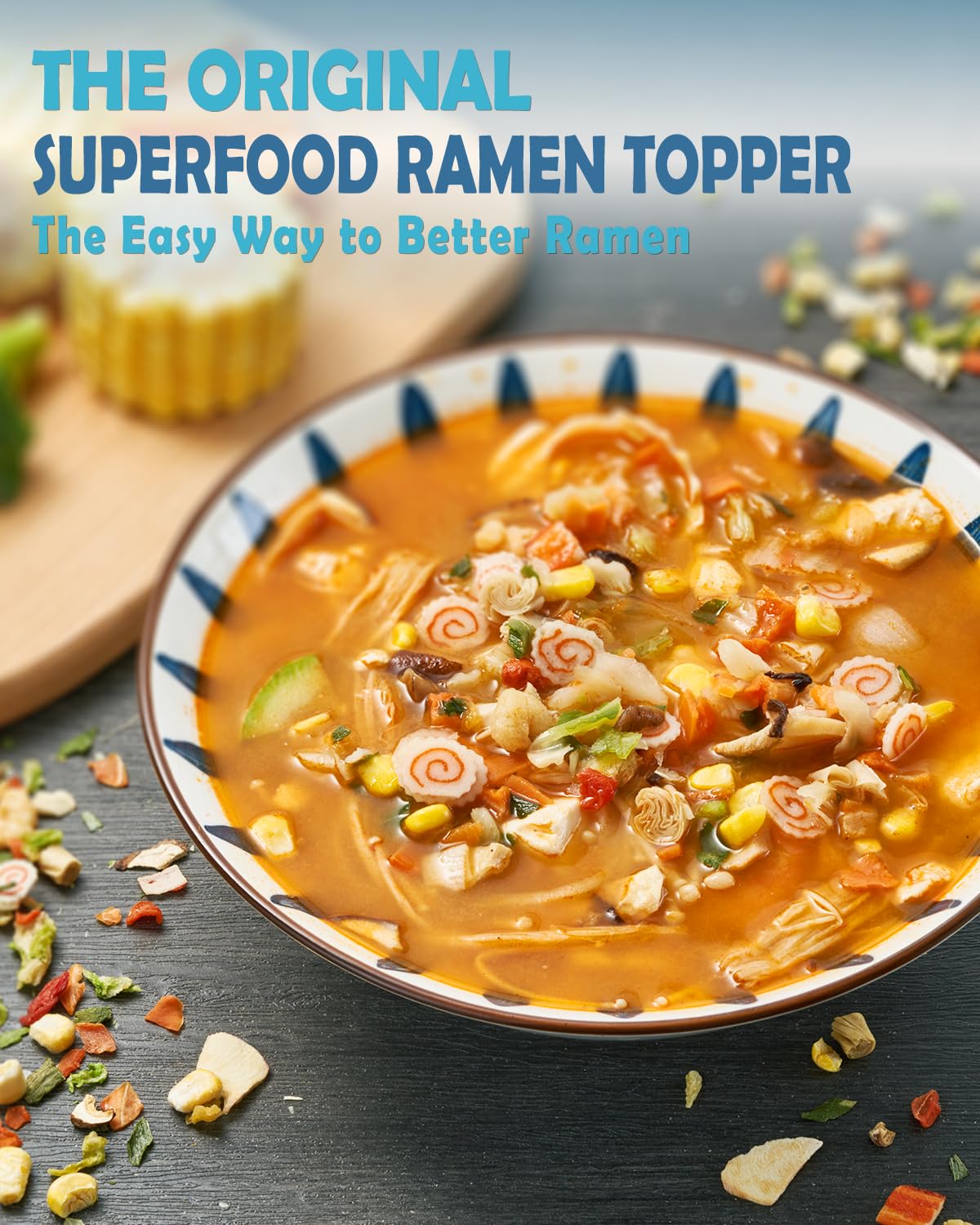 Detalle 2 de Seafood Ramen Topping Mix, 14 oz, with Shrimp, Squid & Shiitake