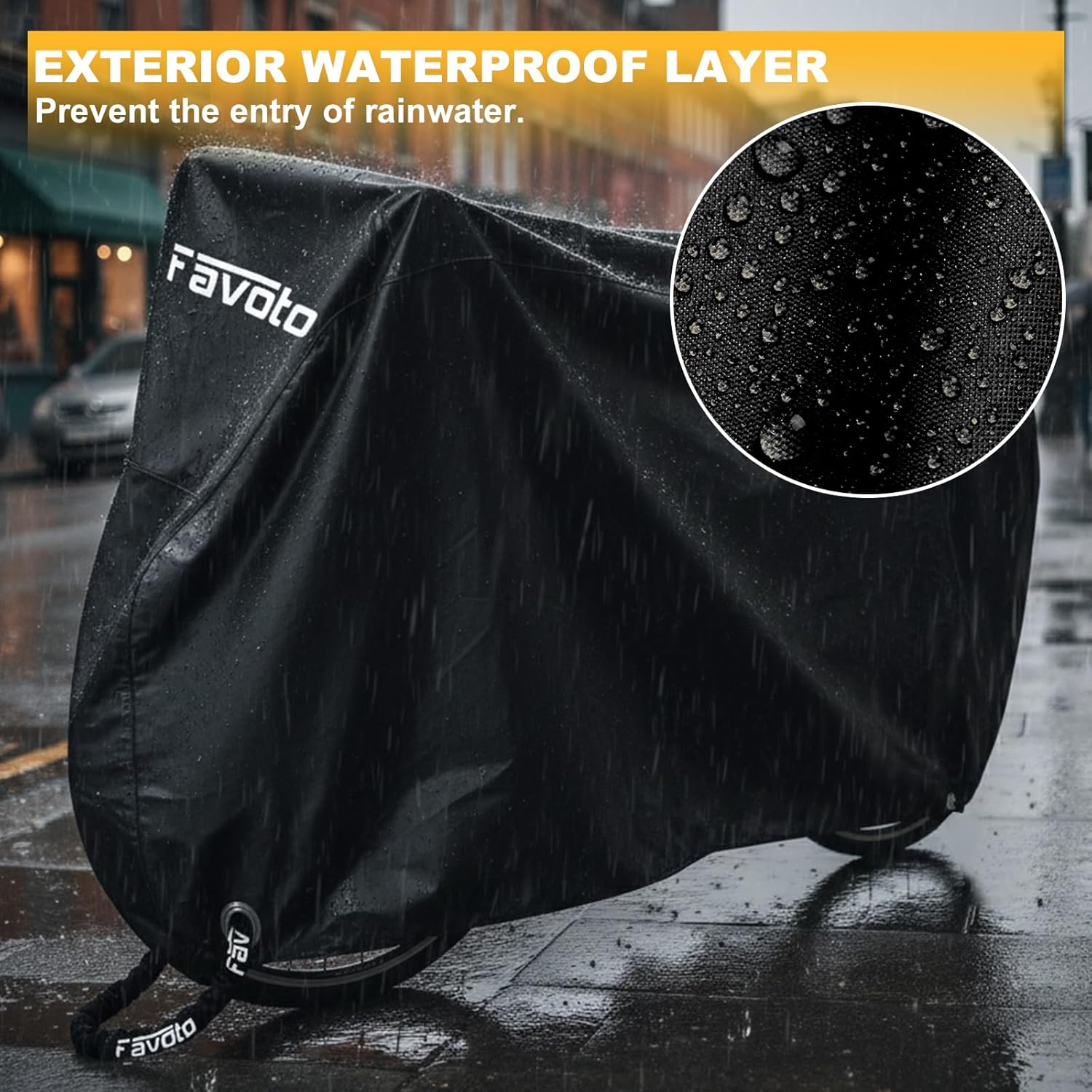 Detalle de Favoto Bike Cover 78.7×27.5×44 inch