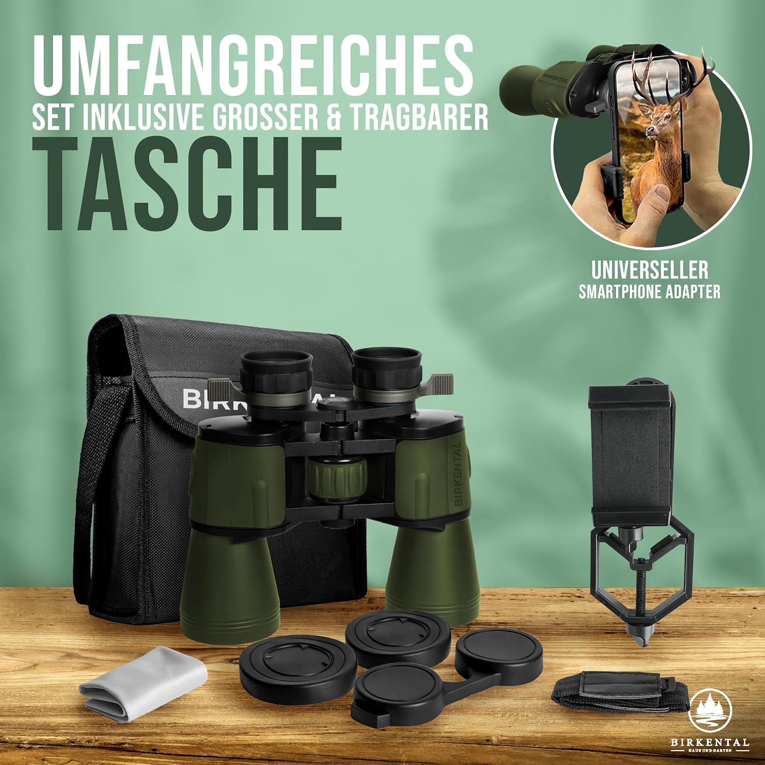 Thumbnail 5 de Fernglas 10x50 von Birkental mit Dioptrien