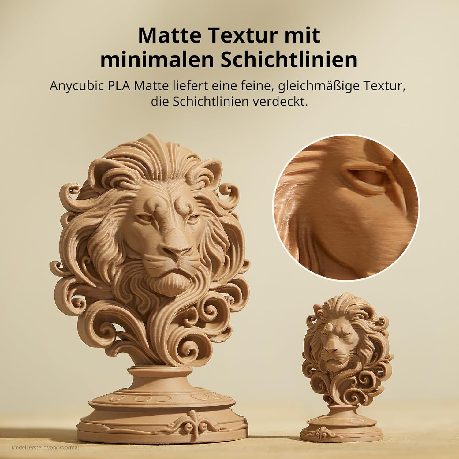 Thumbnail 1 de ANYCUBIC Matte PLA Filament 1,75 mm – 1 kg, edle matte Oberfläche und geringe Schichtlinien