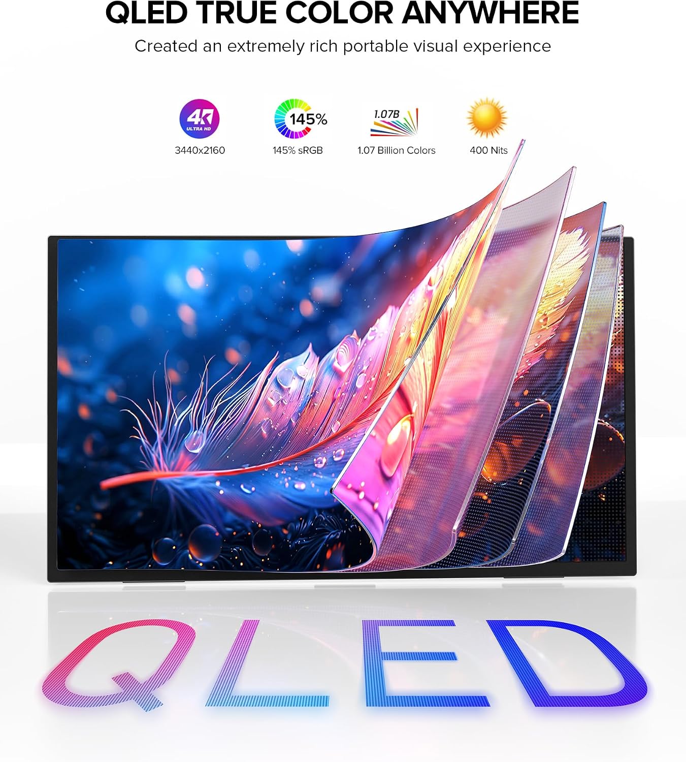 Detalle 2 de UPERFECT 18.5-inch 4K Portable Monitor with QLED Color, 60Hz