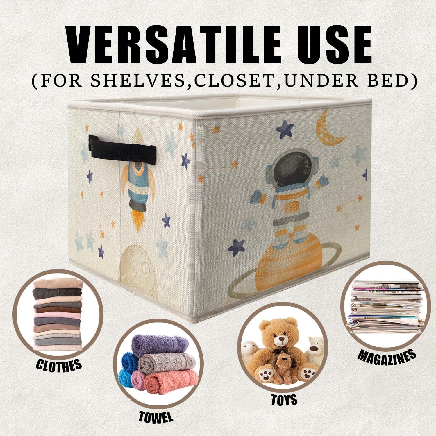Detalle 2 de Likjad Fabric Storage Bin, Cotton-Linen