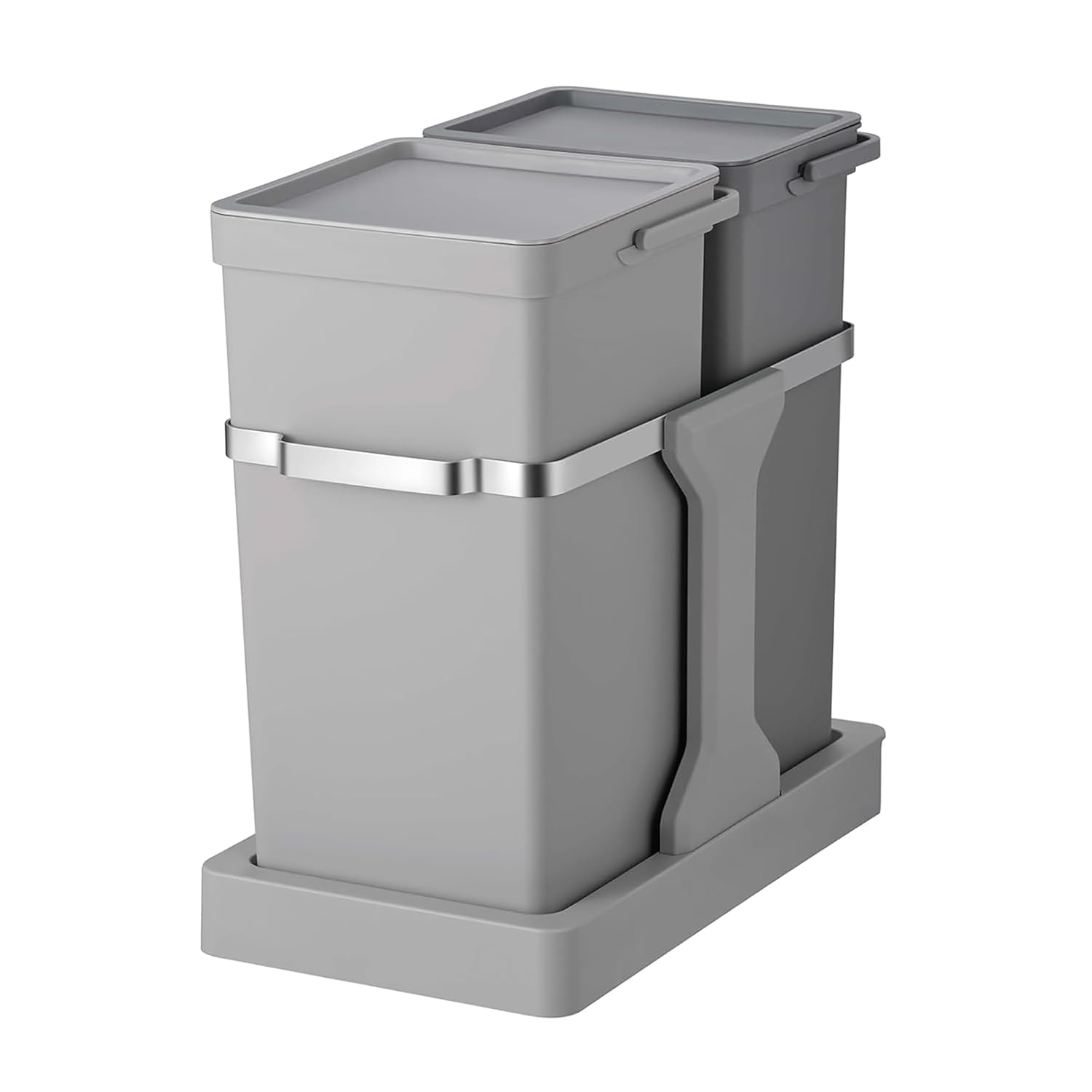 Detalle de EKO Poubelle Cuisine Double Tri 2 Compartiments 20L + 15L Extractible sous Évier avec Rails Coulissants
