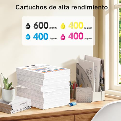Detalle de Sqwekd Cartucho Compatible para Epson 604XL | Juego 4 negros + 2 cian, 2 magenta, 2 amarillo