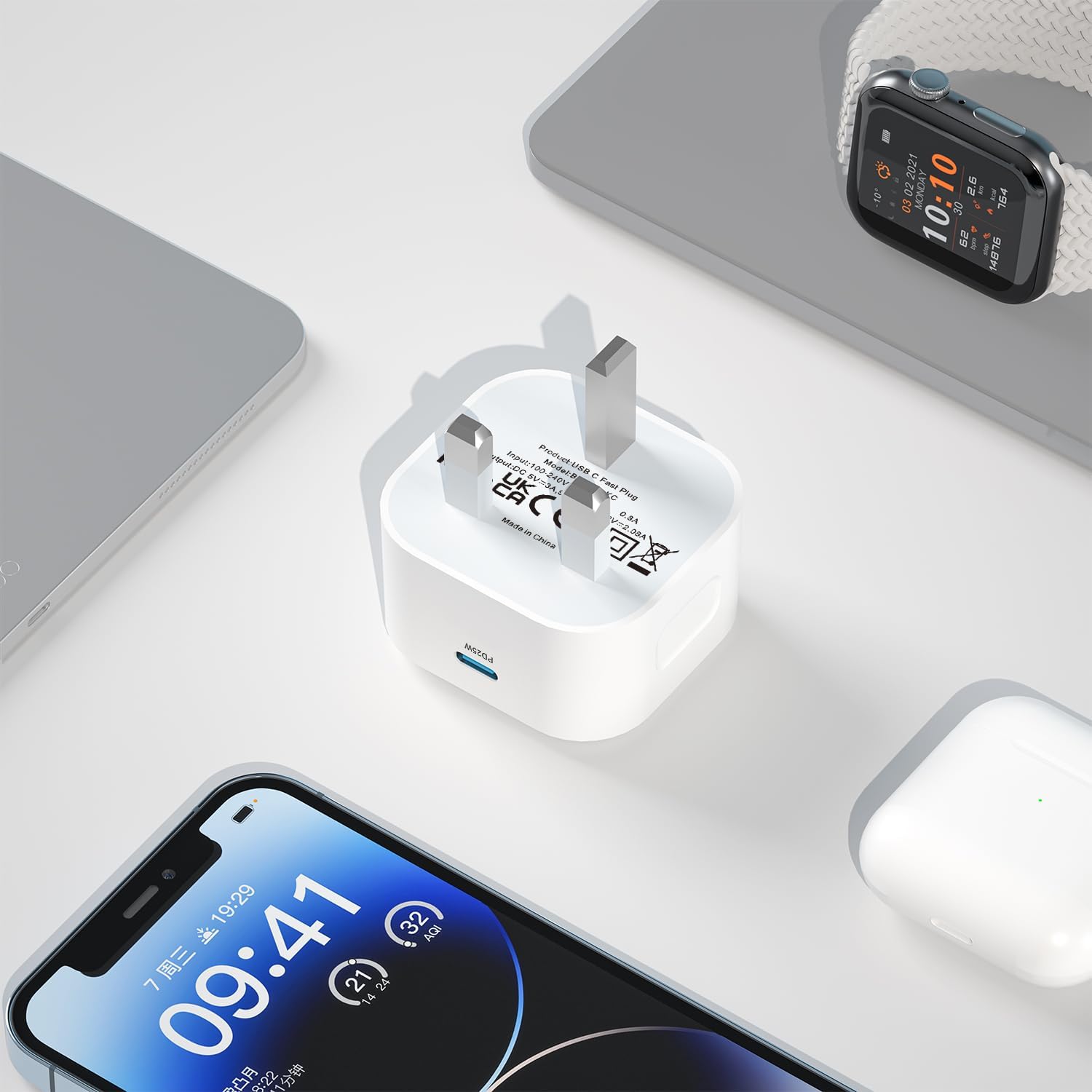 Detalle de Google Pixel Fast Charger 25W USB-C
