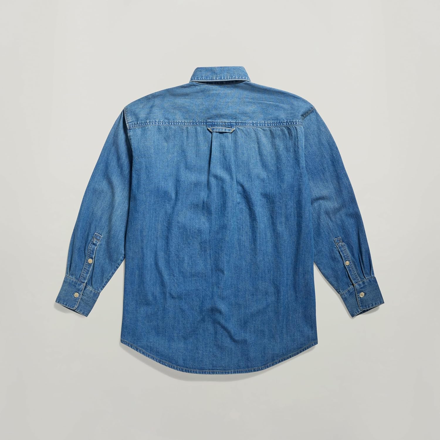 Detalle 2 de G-Star Relaxed Denim Shirt Pocketless Magliette Donna: camicia denim senza tasche, comoda e d’impatto