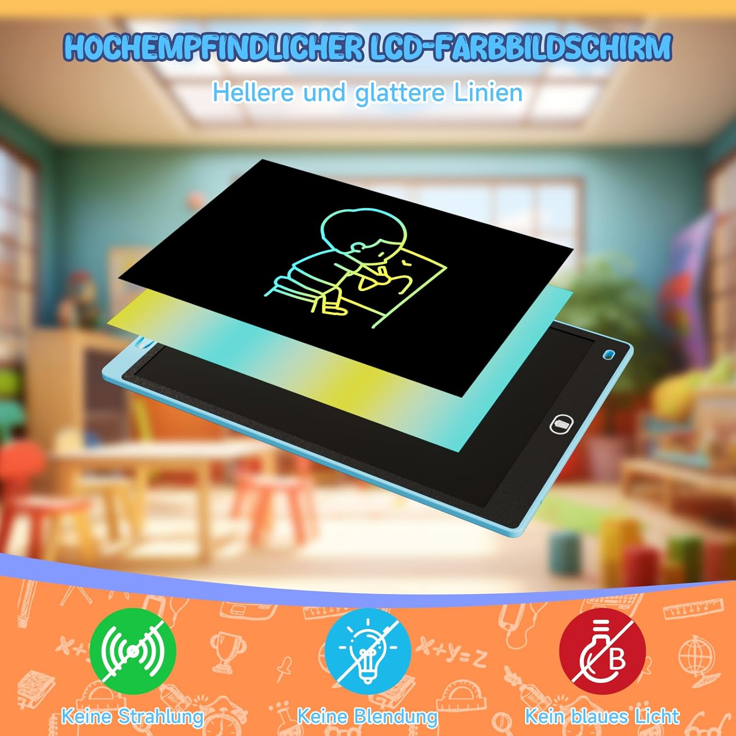 Thumbnail 2 de 2 Pack LCD Schreibtafel bunt 12 Zoll