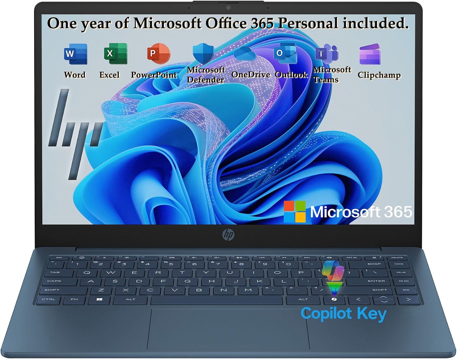 Detalle de HP Laptop PC 14, 14-Inch HD Laptop with Intel N150 and 128GB UFS