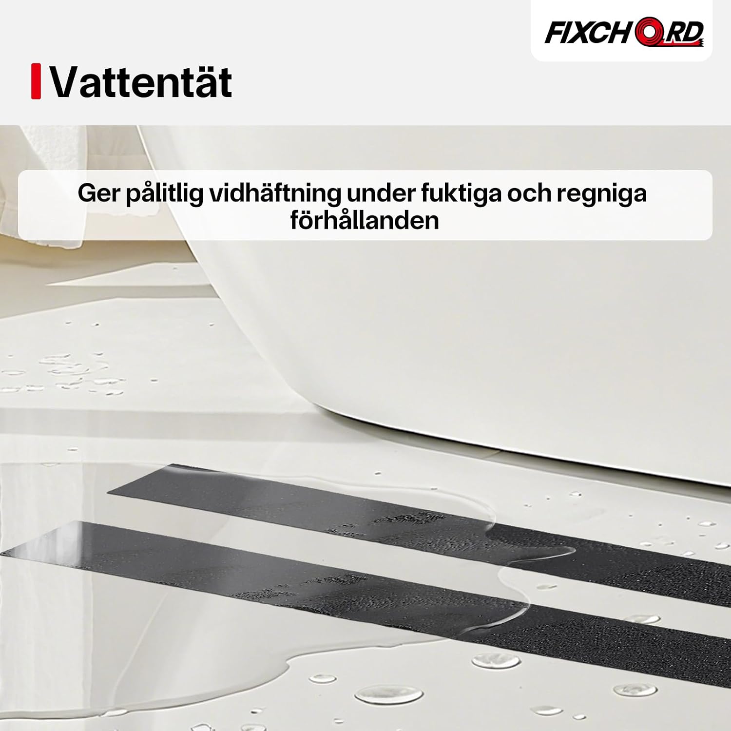 Thumbnail 3 de FIXCHORD halkskyddstejp 5 m × 100 mm, vattentät med 80 korn