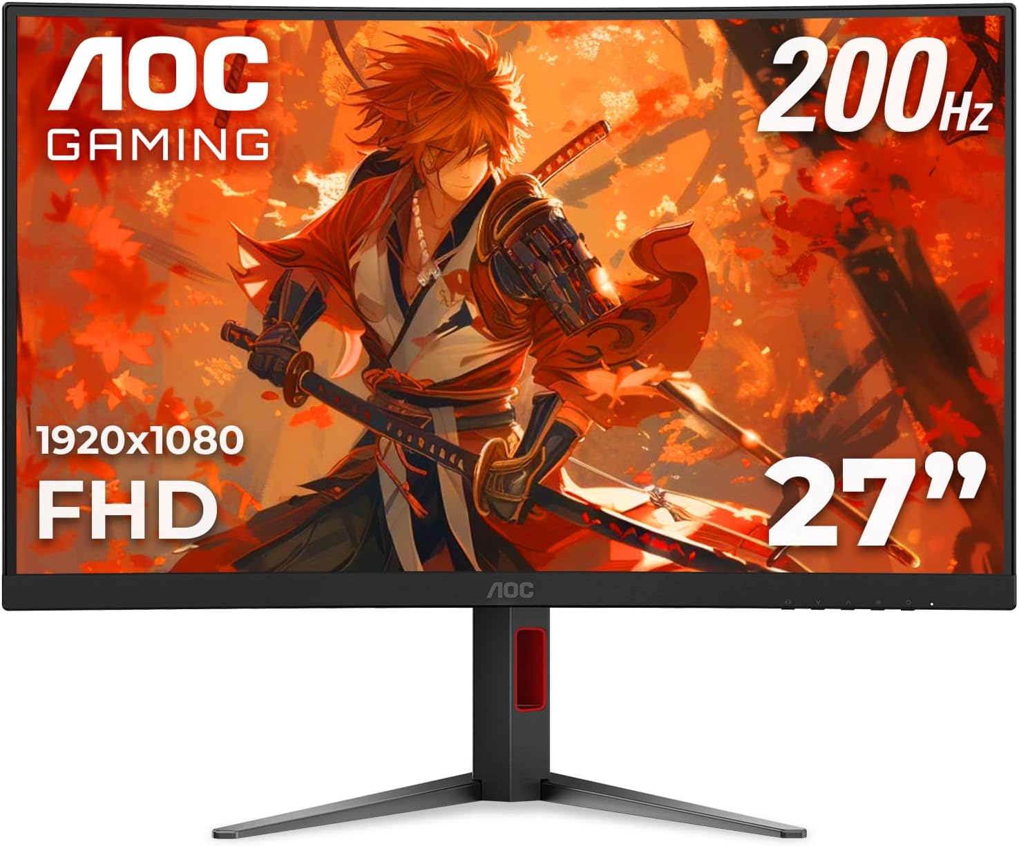 Detalle de AOC C27G4H2 27-Inch Curved Gaming Monitor, 200Hz VA, Full HD