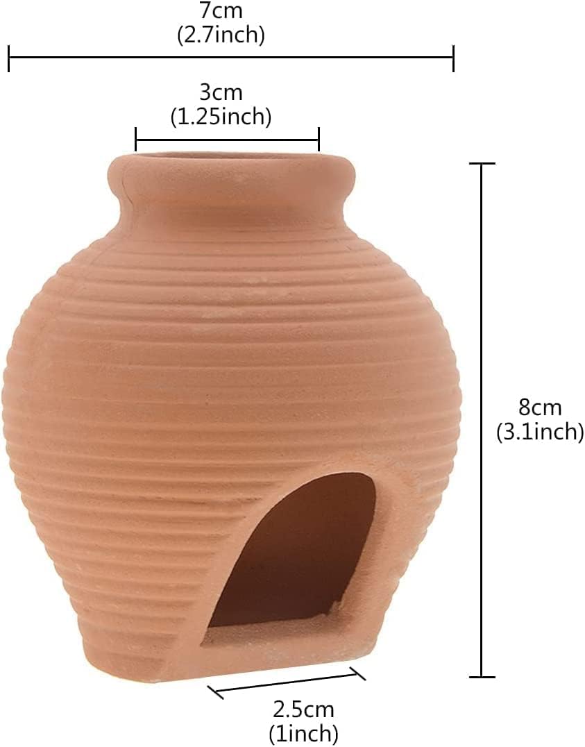 Detalle de Uotyle Ceramic Betta Breeding Cave — Small Aquarium Hideout for Betta, Shrimp, and More