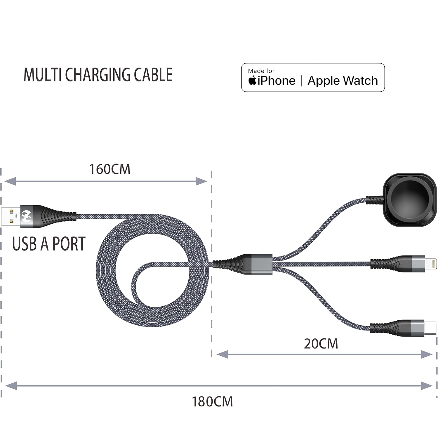 Thumbnail 1 de Apple Watch Charger Multi 6FT Cable
