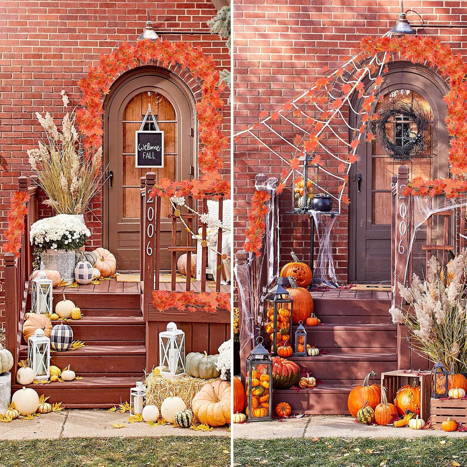 Thumbnail 6 de 24 pc autumn leaf garland vines