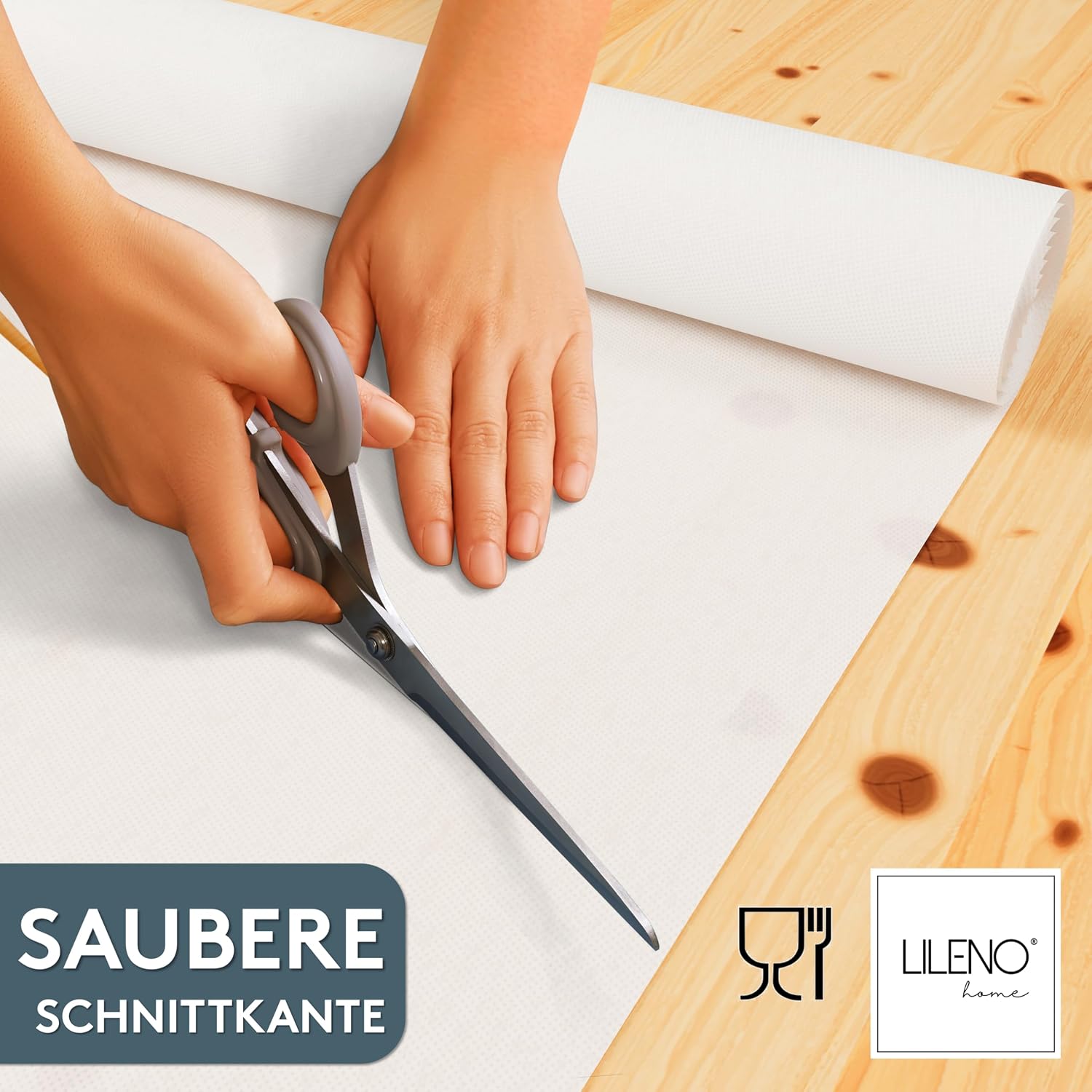 Detalle de LILENO HOME Tischdeckenrolle 1,10 x 25 m
