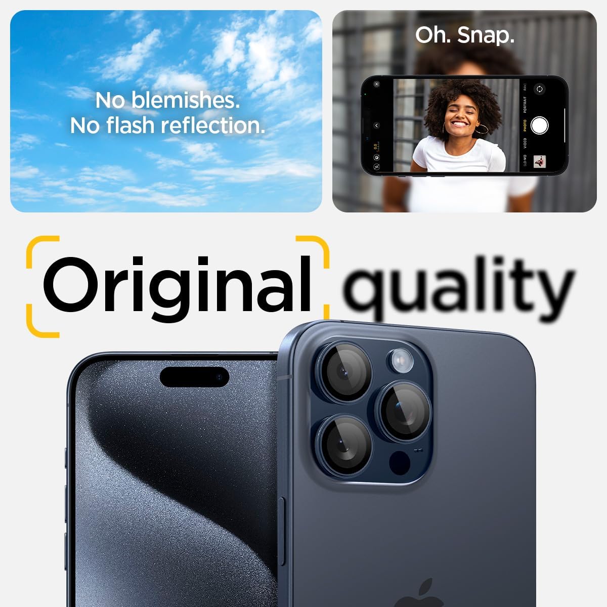 Thumbnail 5 de Spigen Glas.tR EZ Fit Optik Pro - Protector Cámara iPhone