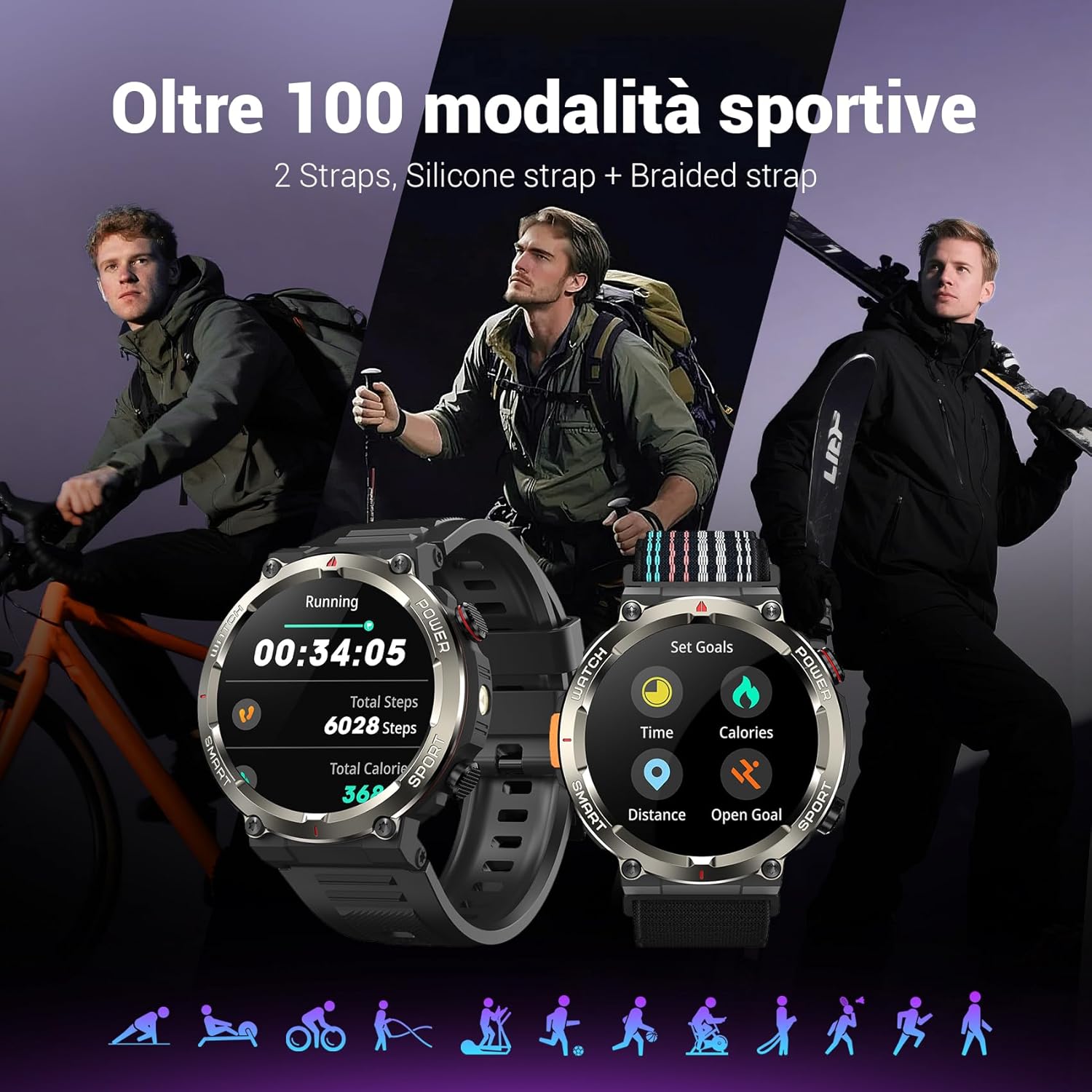 Thumbnail 3 de Blackview Smartwatch Uomo 1.45