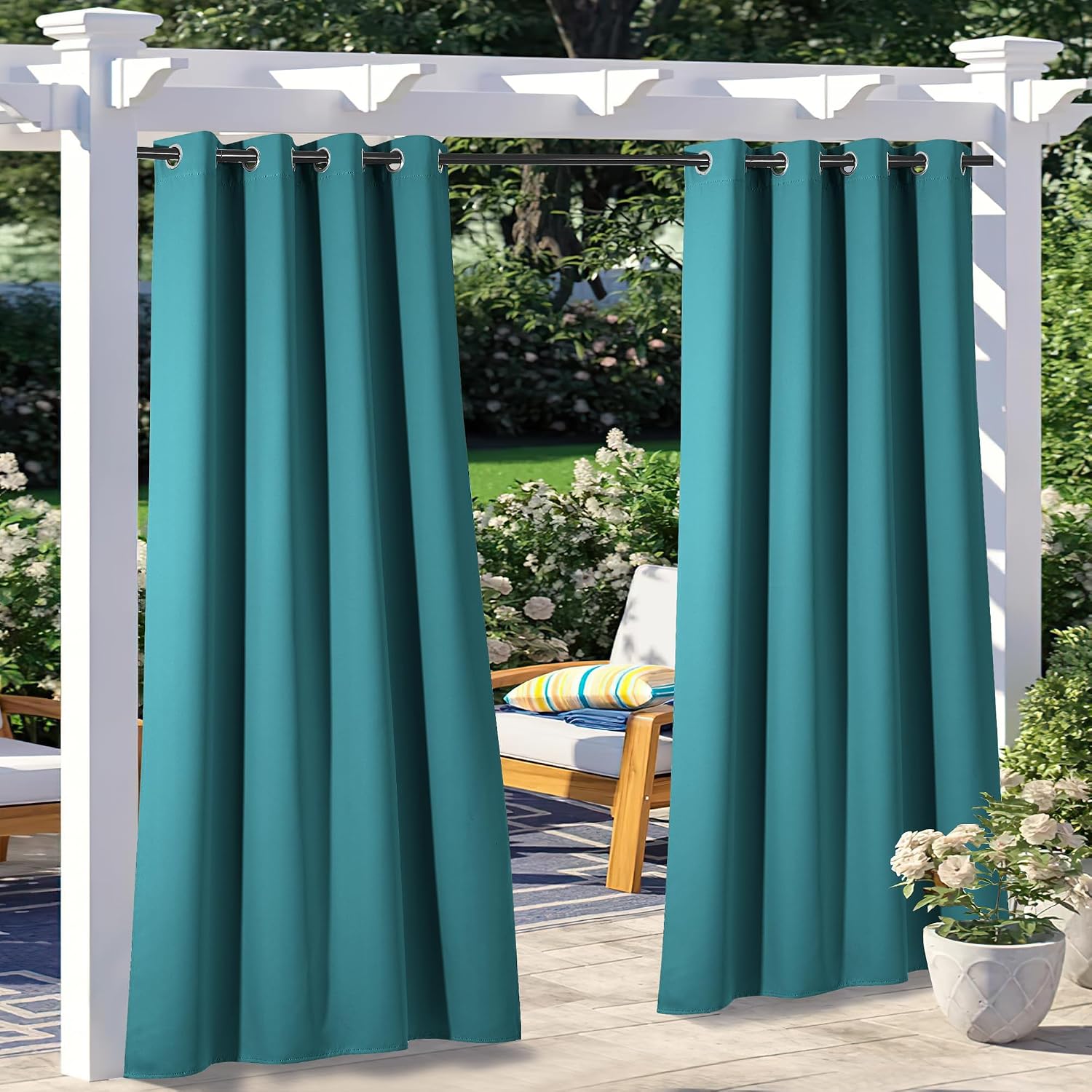 NICETOWN Outdoor Curtains 108" Long
