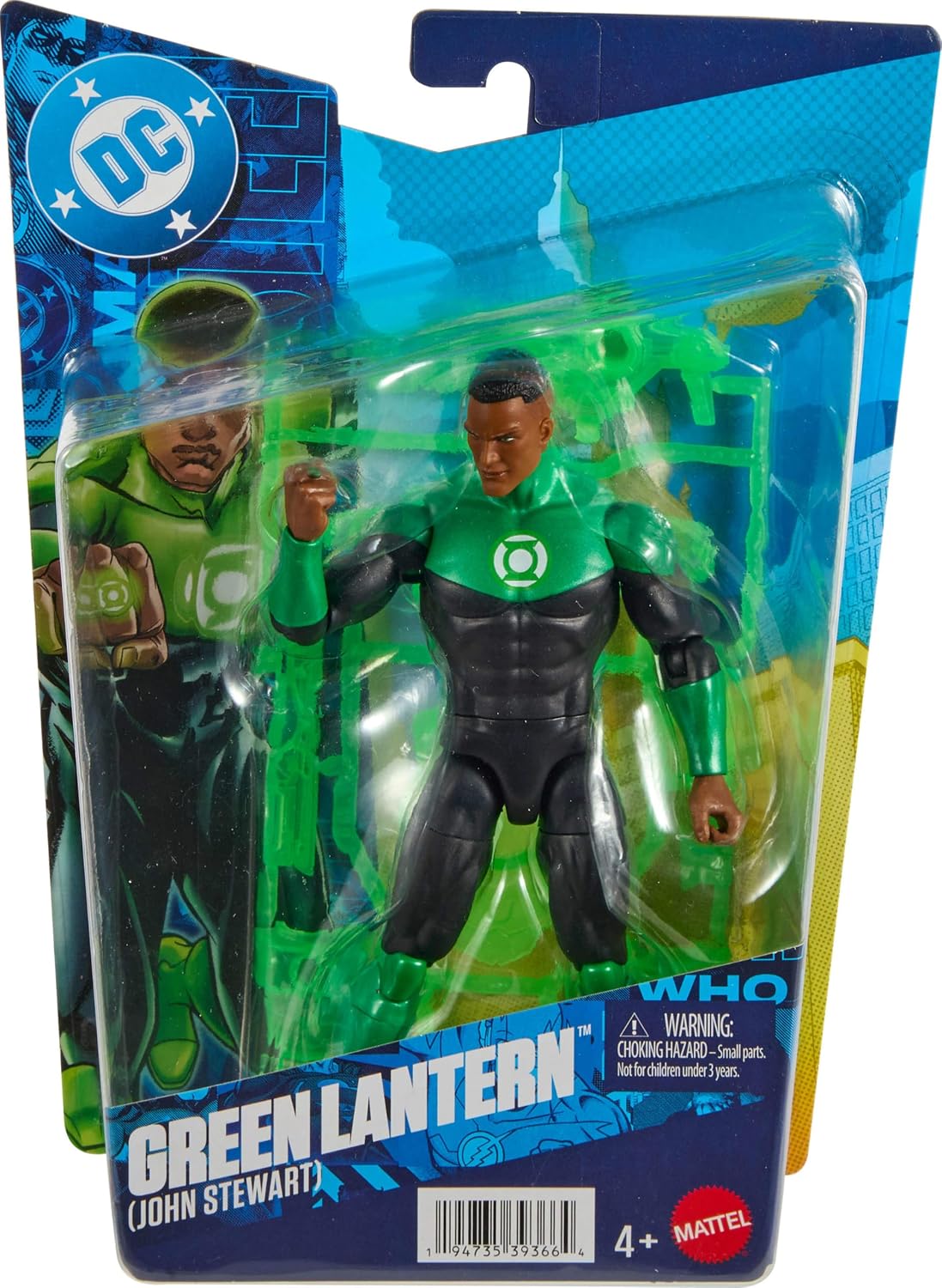 Detalle 2 de Mattel JNF58 グリーンランタン ジョン・スチュワート アクションフィギュア 22箇所可動